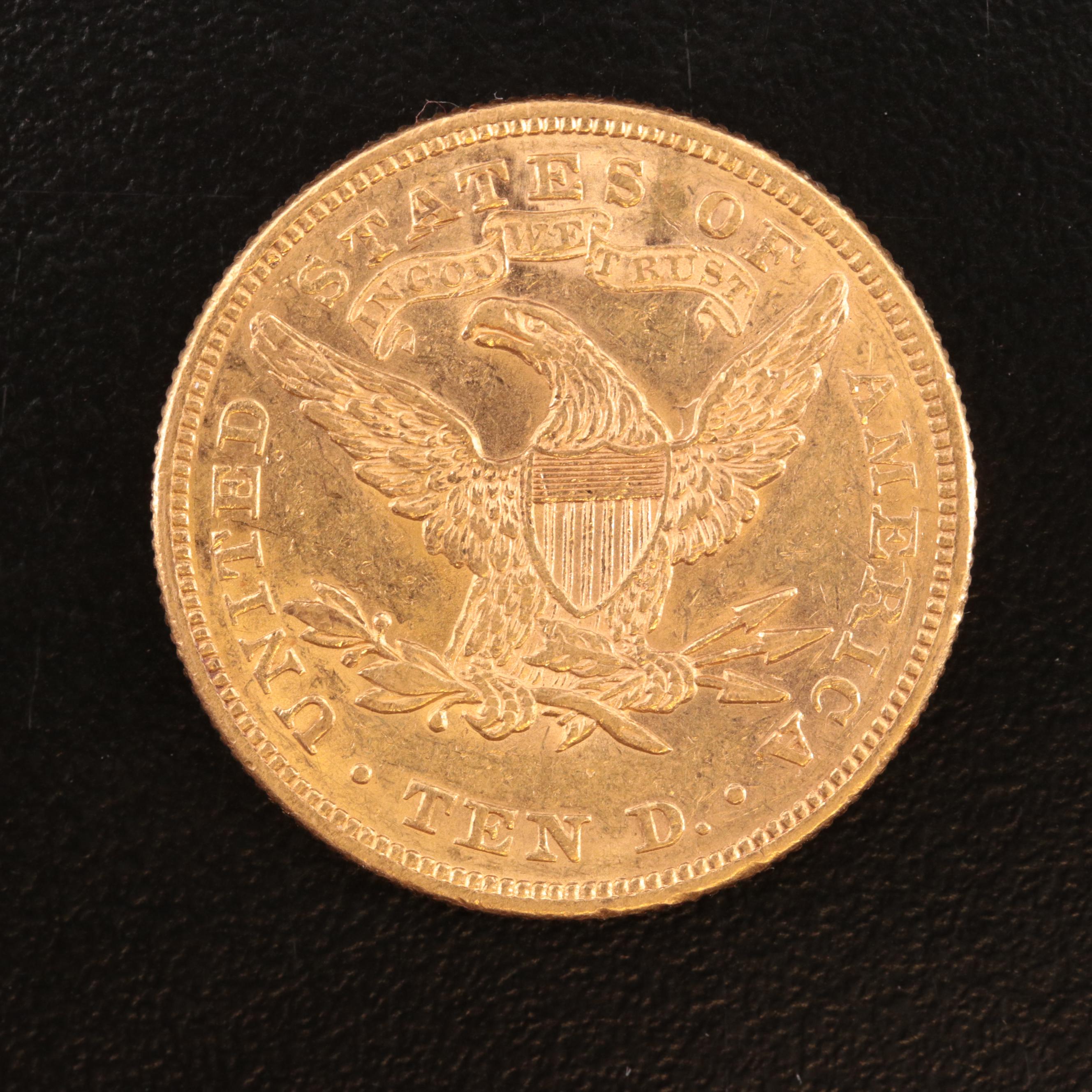 1874 Liberty Head $10 Gold Coin