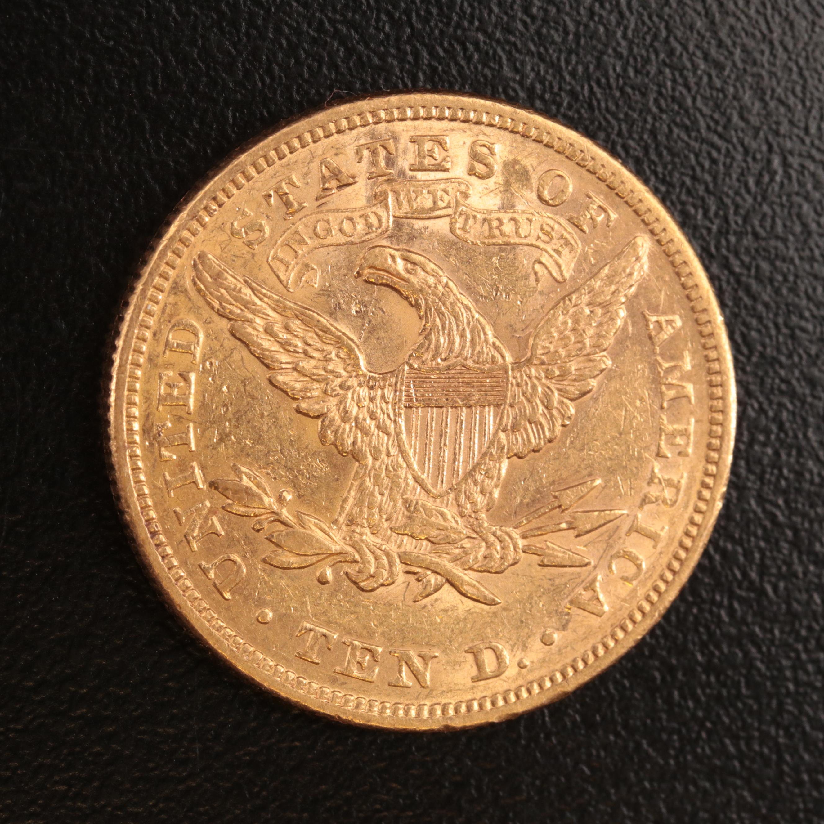 1874 Liberty Head $10 Gold Coin