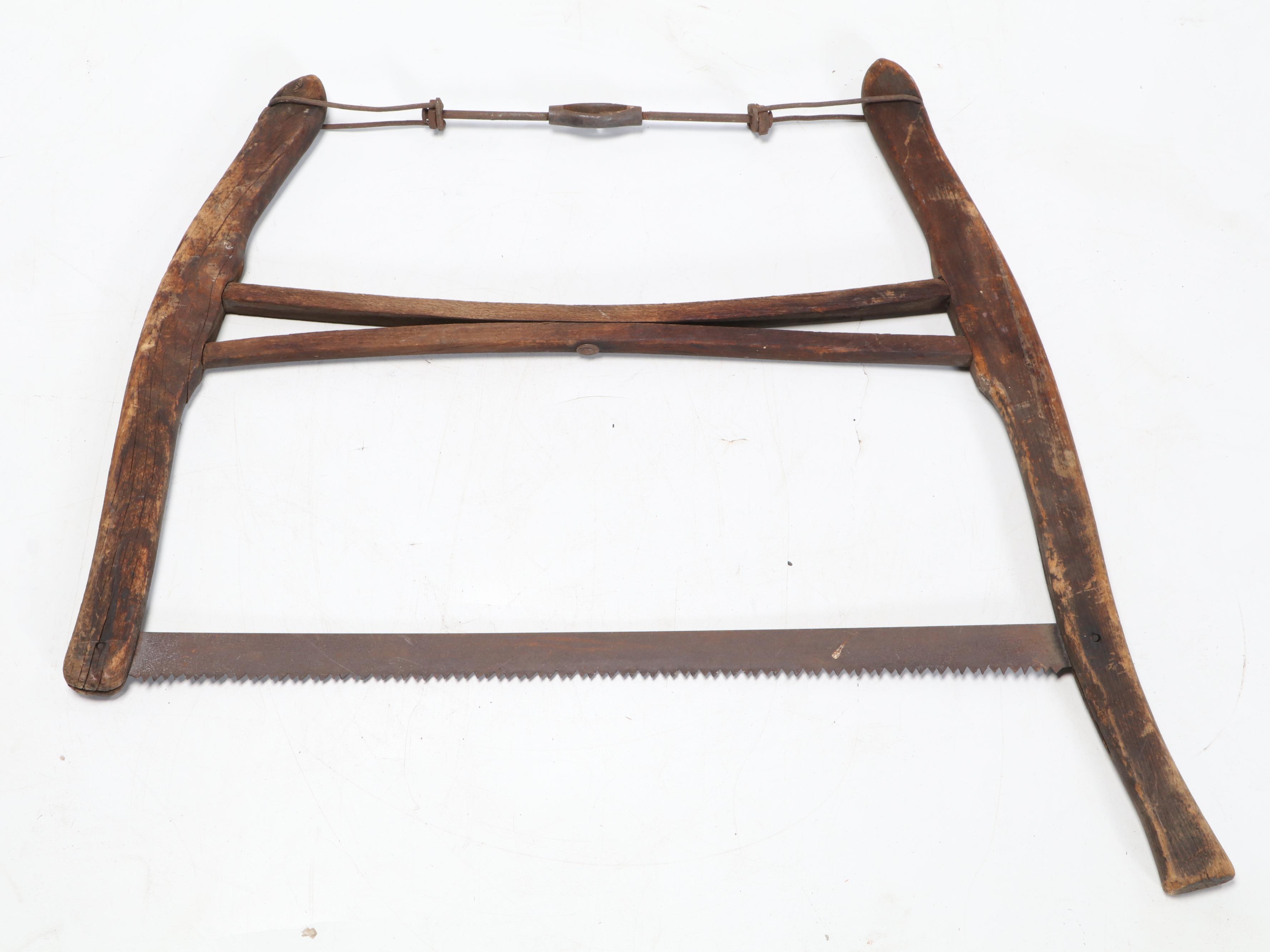 S. H. Co and Other Wood and Metal Buck Saws, Late 19th Century