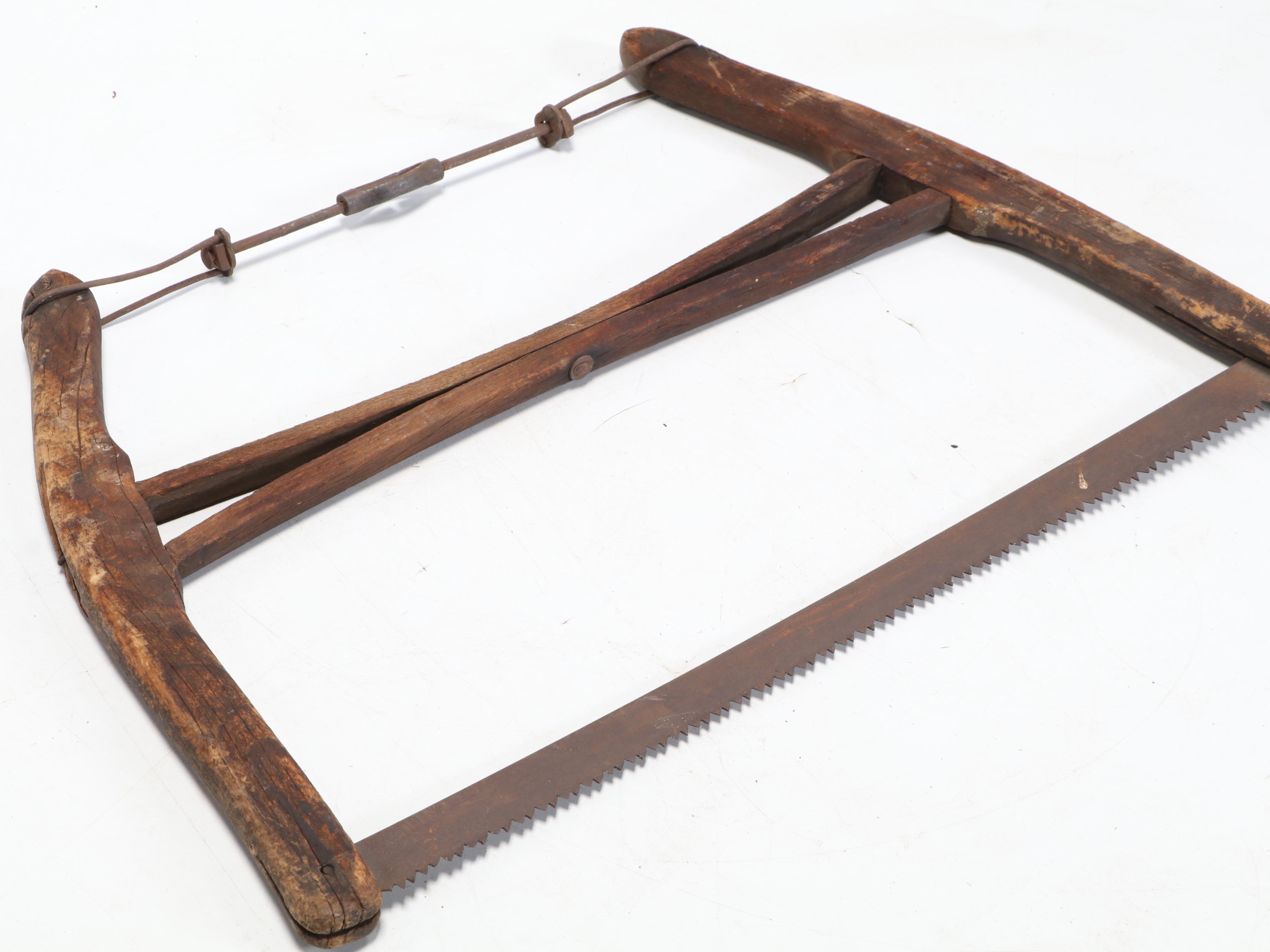 S. H. Co and Other Wood and Metal Buck Saws, Late 19th Century