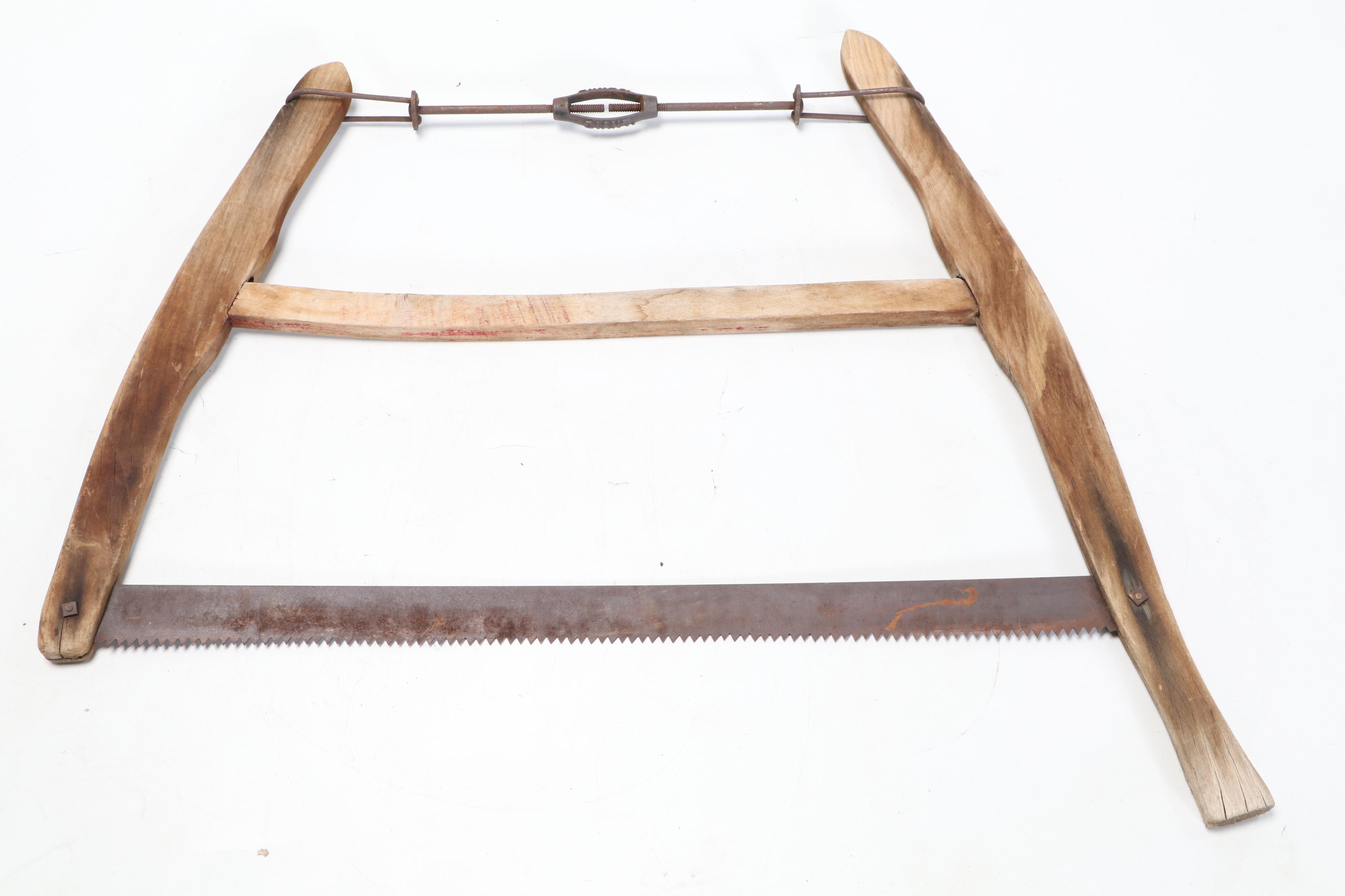 S. H. Co and Other Wood and Metal Buck Saws, Late 19th Century
