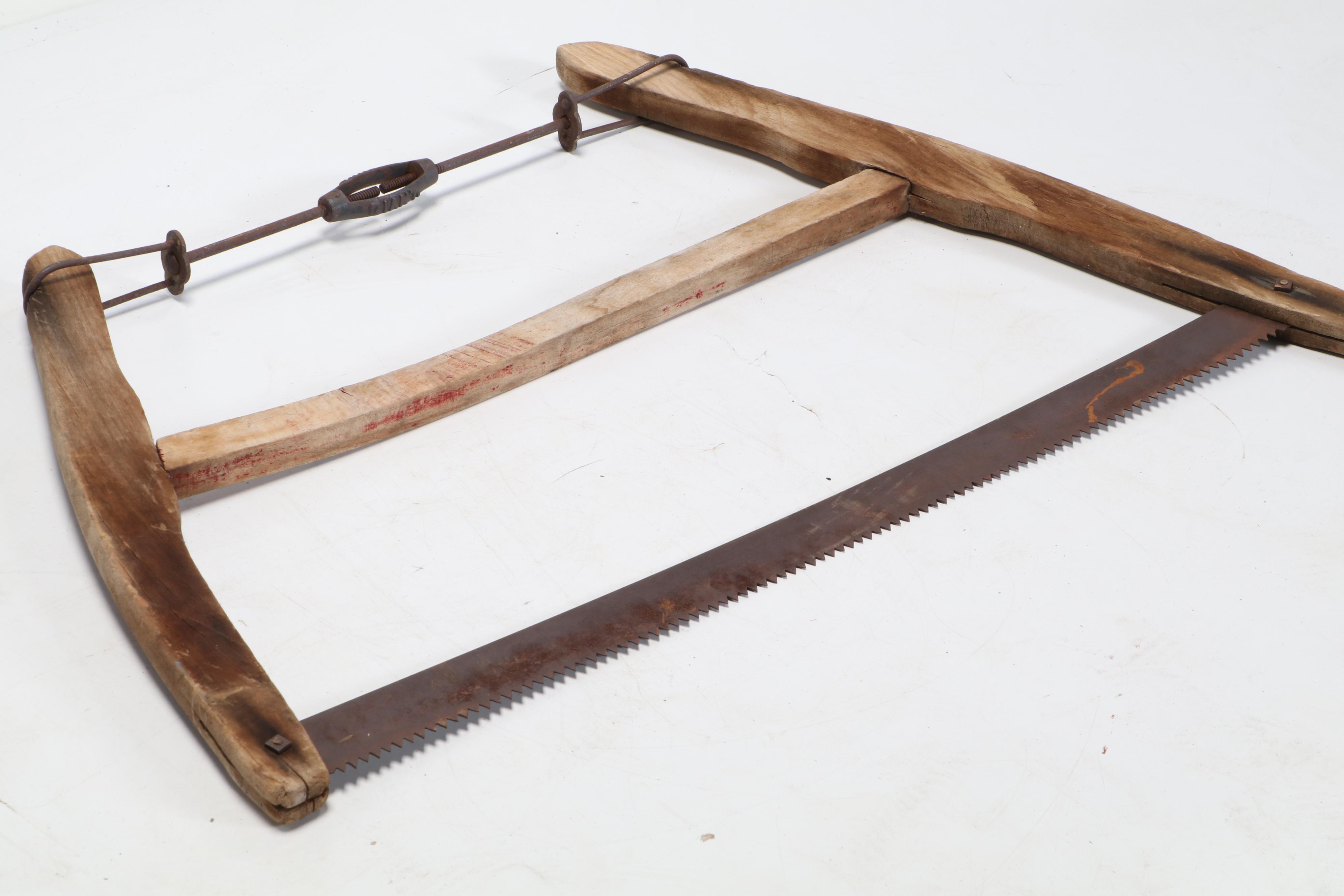 S. H. Co and Other Wood and Metal Buck Saws, Late 19th Century