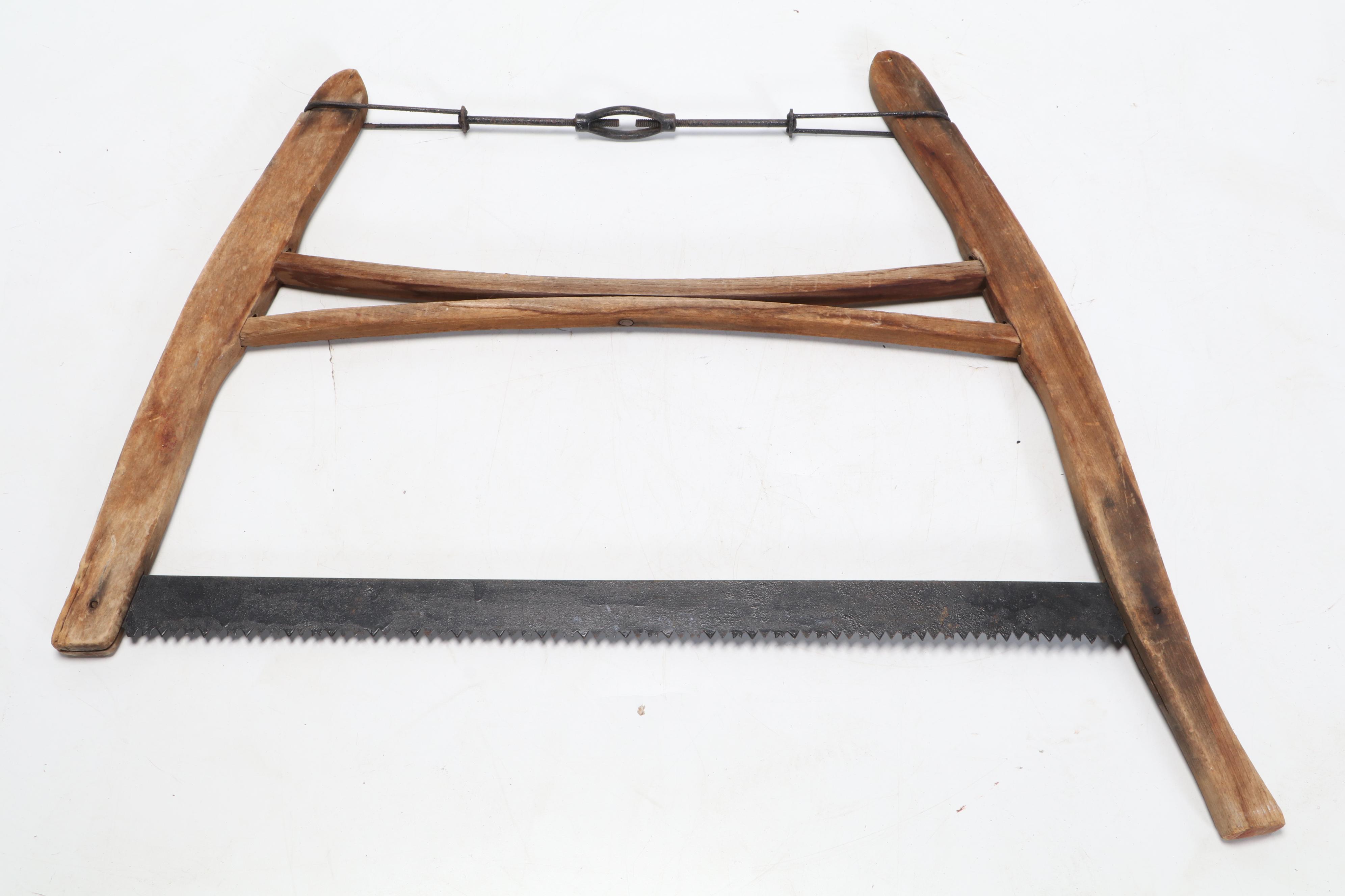 S. H. Co and Other Wood and Metal Buck Saws, Late 19th Century