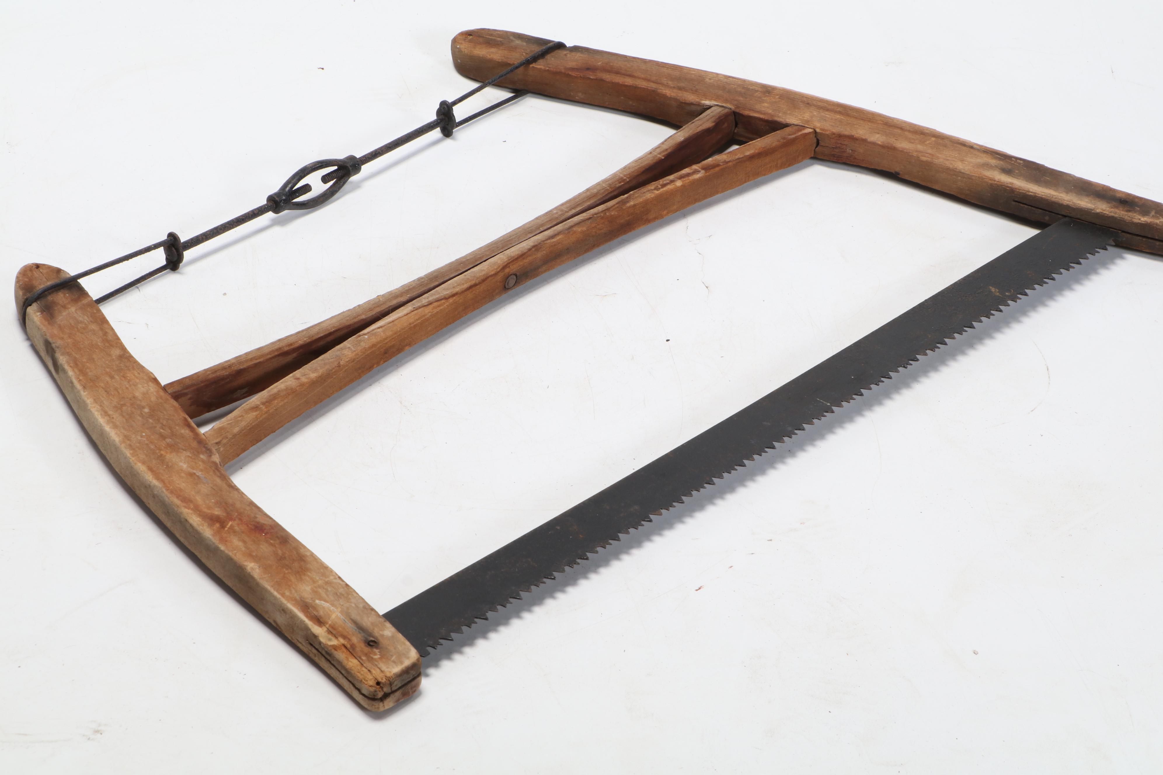 S. H. Co and Other Wood and Metal Buck Saws, Late 19th Century