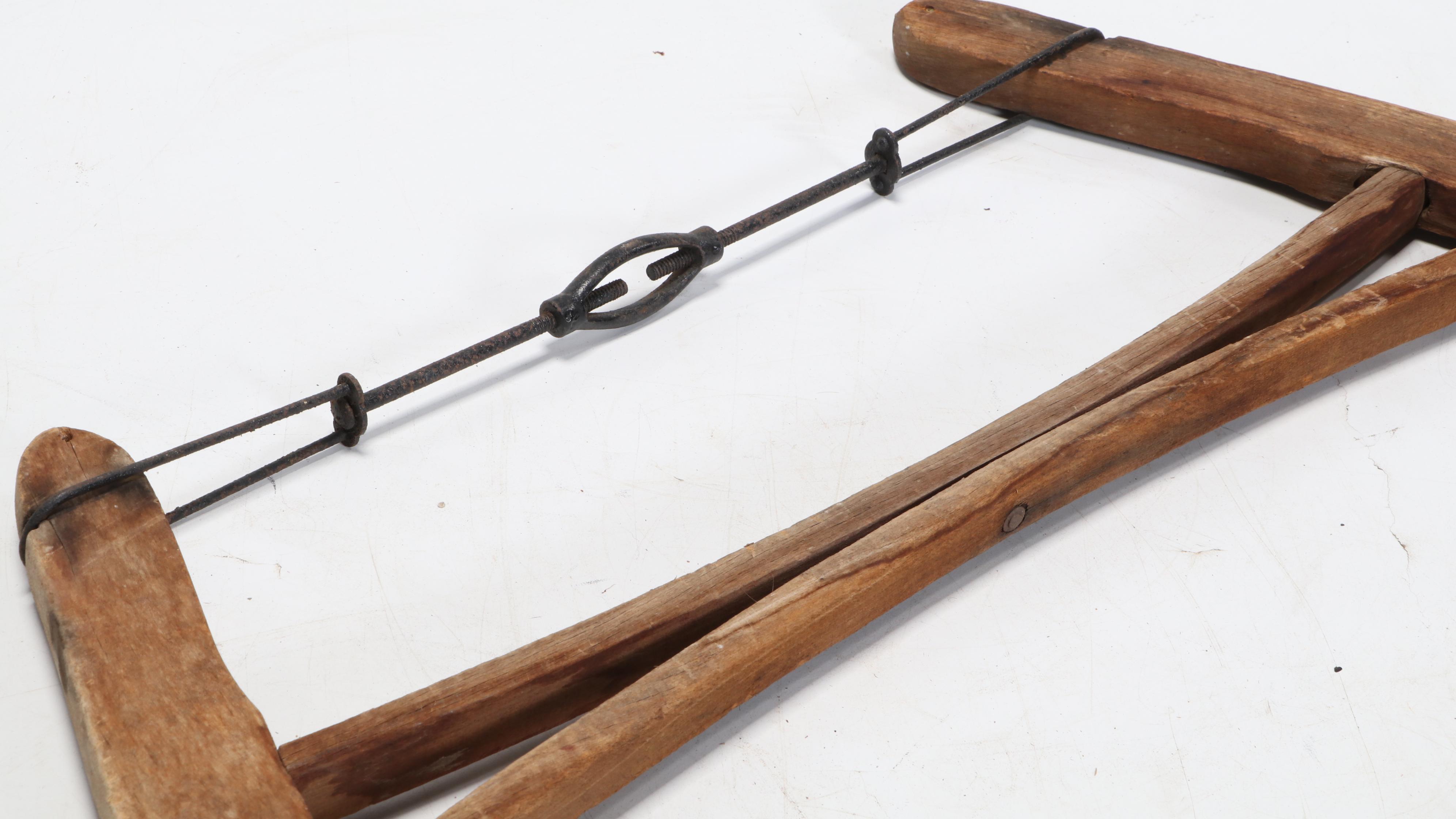 S. H. Co and Other Wood and Metal Buck Saws, Late 19th Century