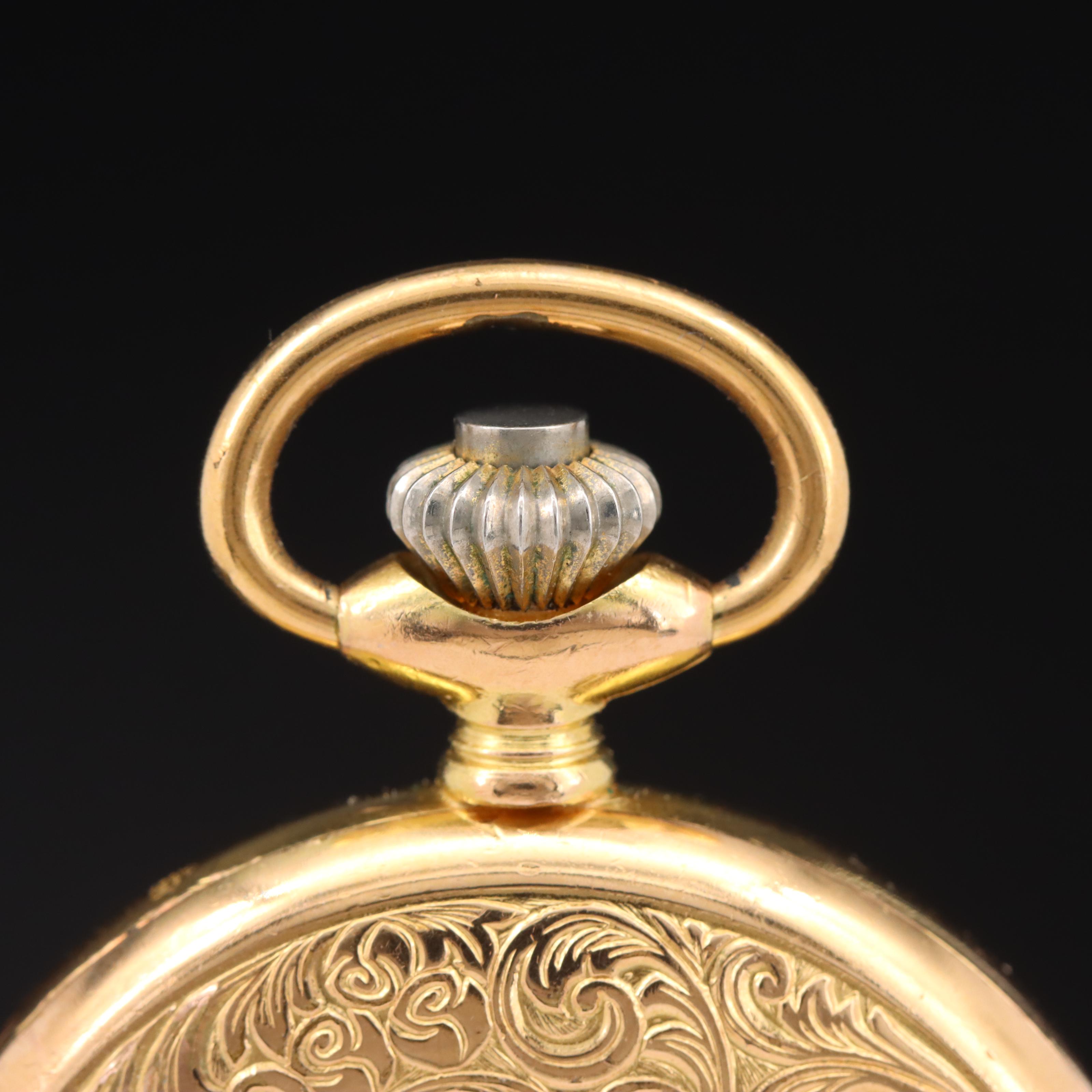 Pedre Hunting Case Pendant Wind and Set Pocket Watch