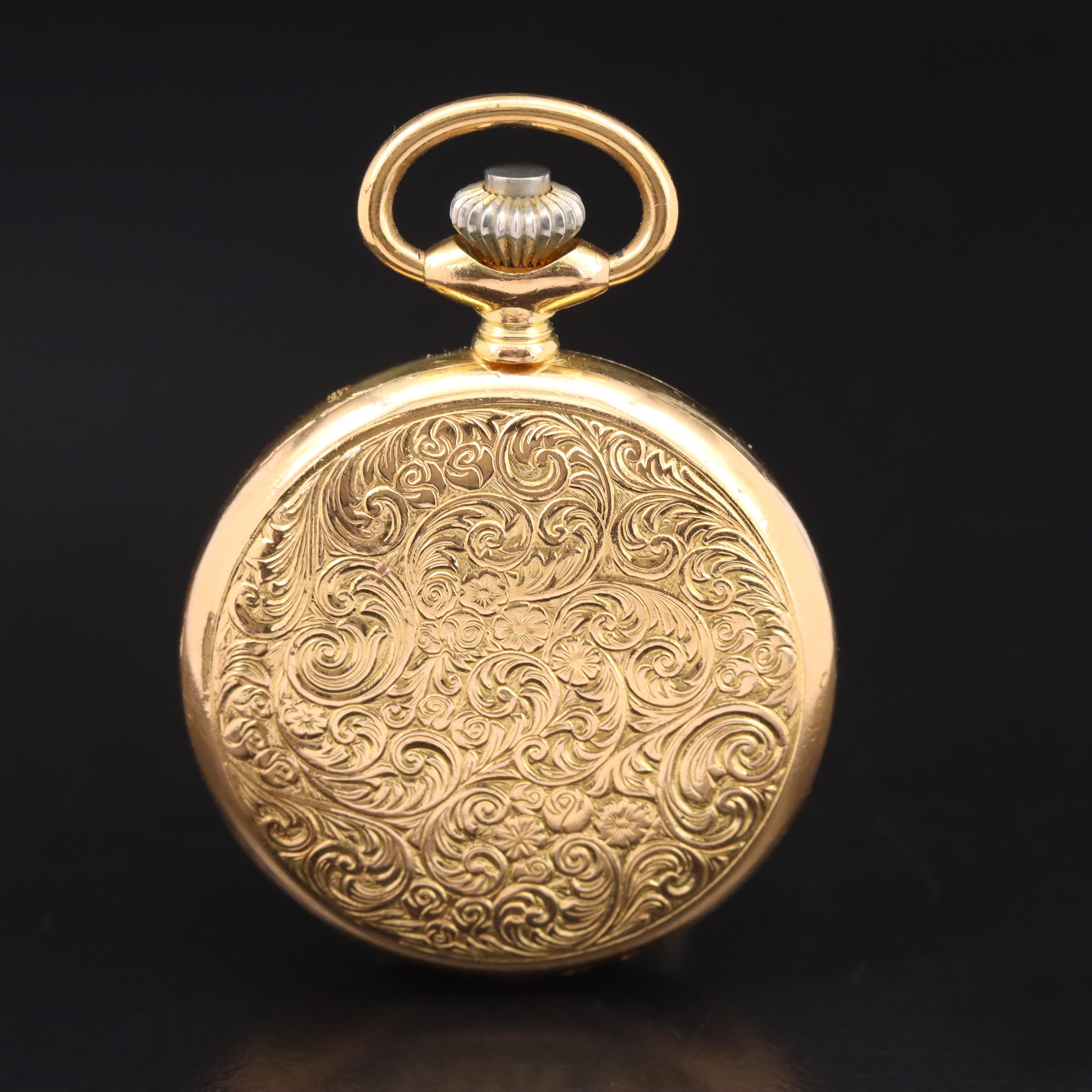 Pedre Hunting Case Pendant Wind and Set Pocket Watch