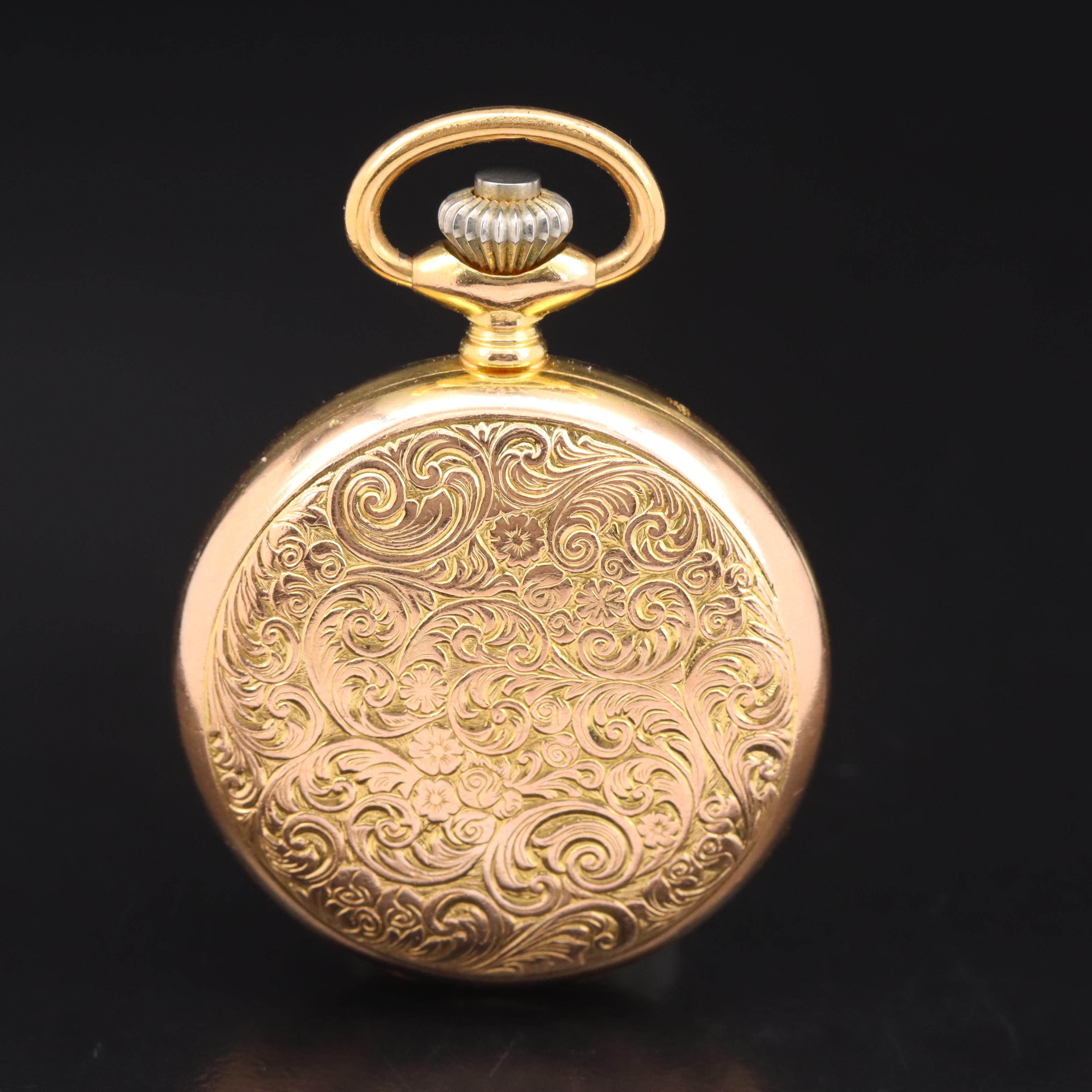 Pedre Hunting Case Pendant Wind and Set Pocket Watch