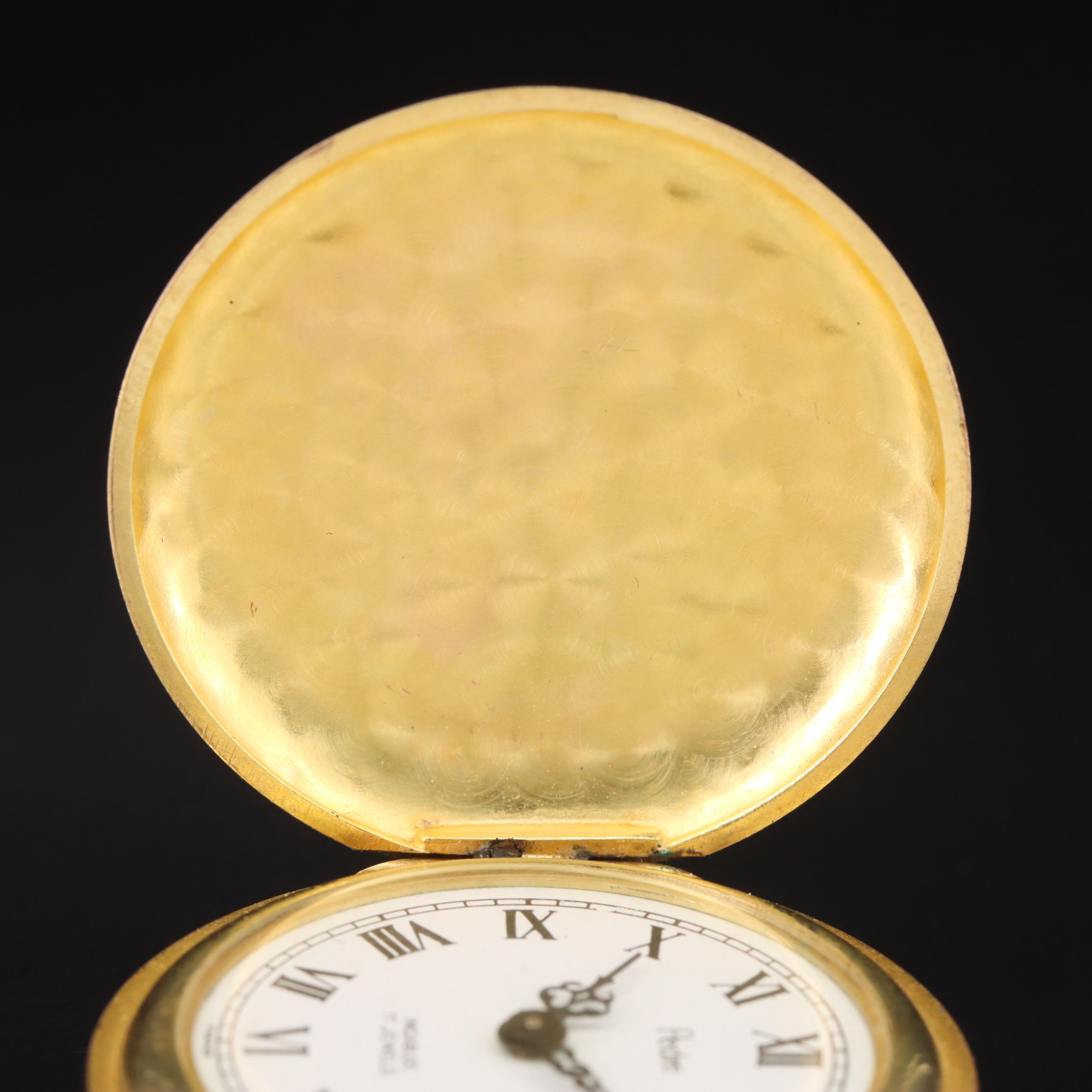 Pedre Hunting Case Pendant Wind and Set Pocket Watch