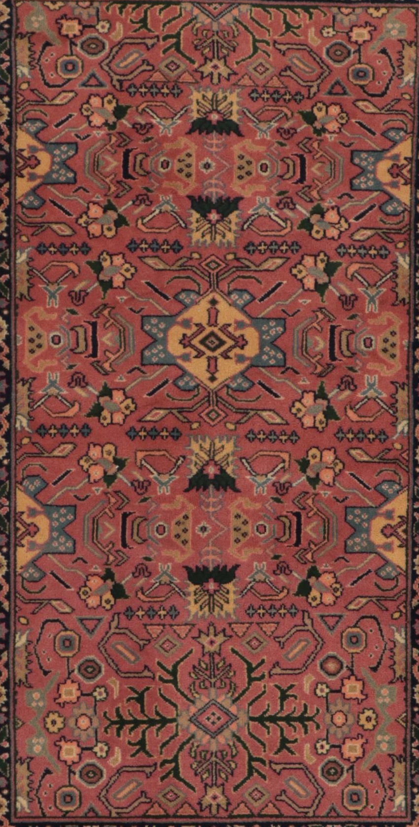 2'11 x 5'6 Hand-Knotted Turkish Kayseri Accent Rug