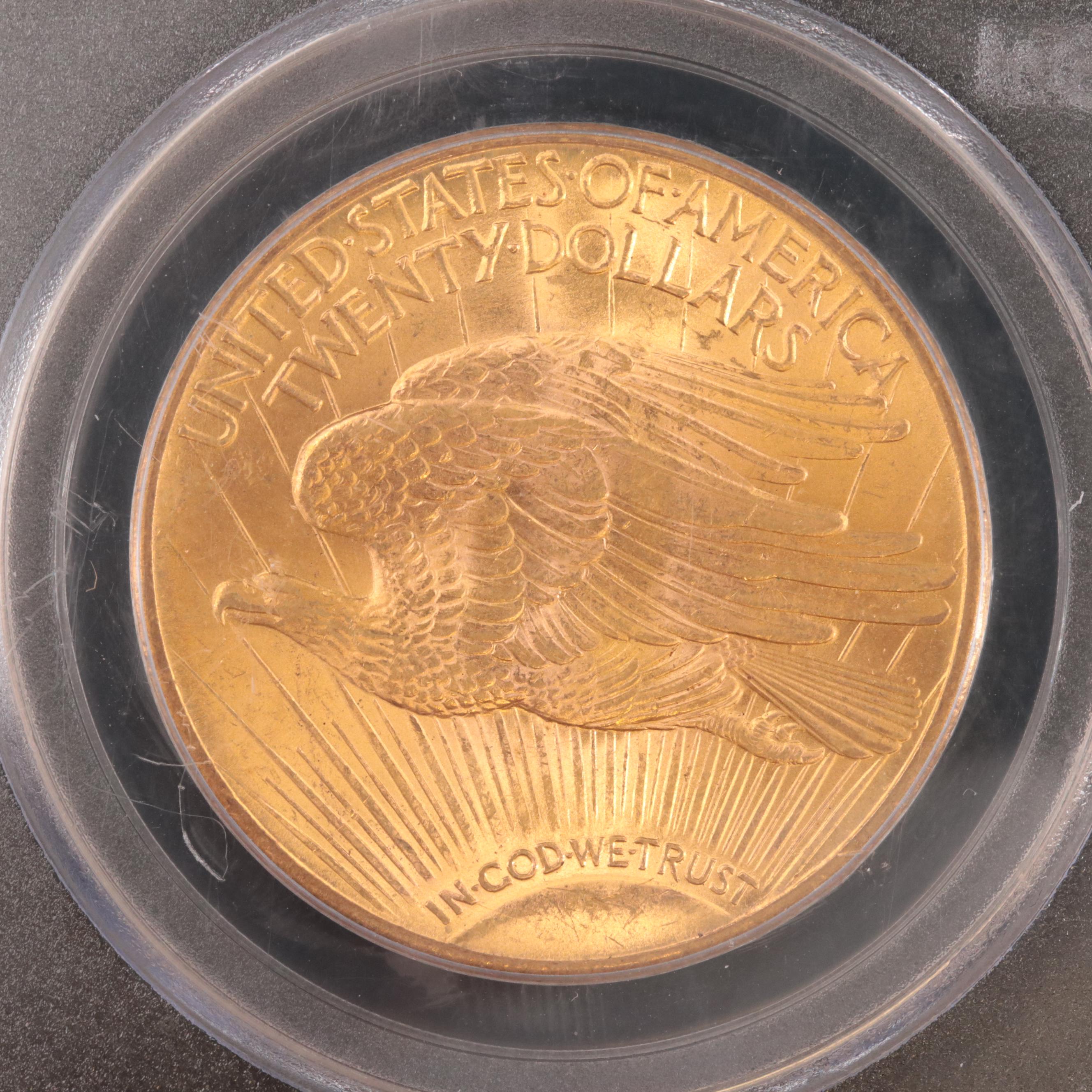PCGS Graded MS65 1924 Saint Gaudens $20 Gold Coin