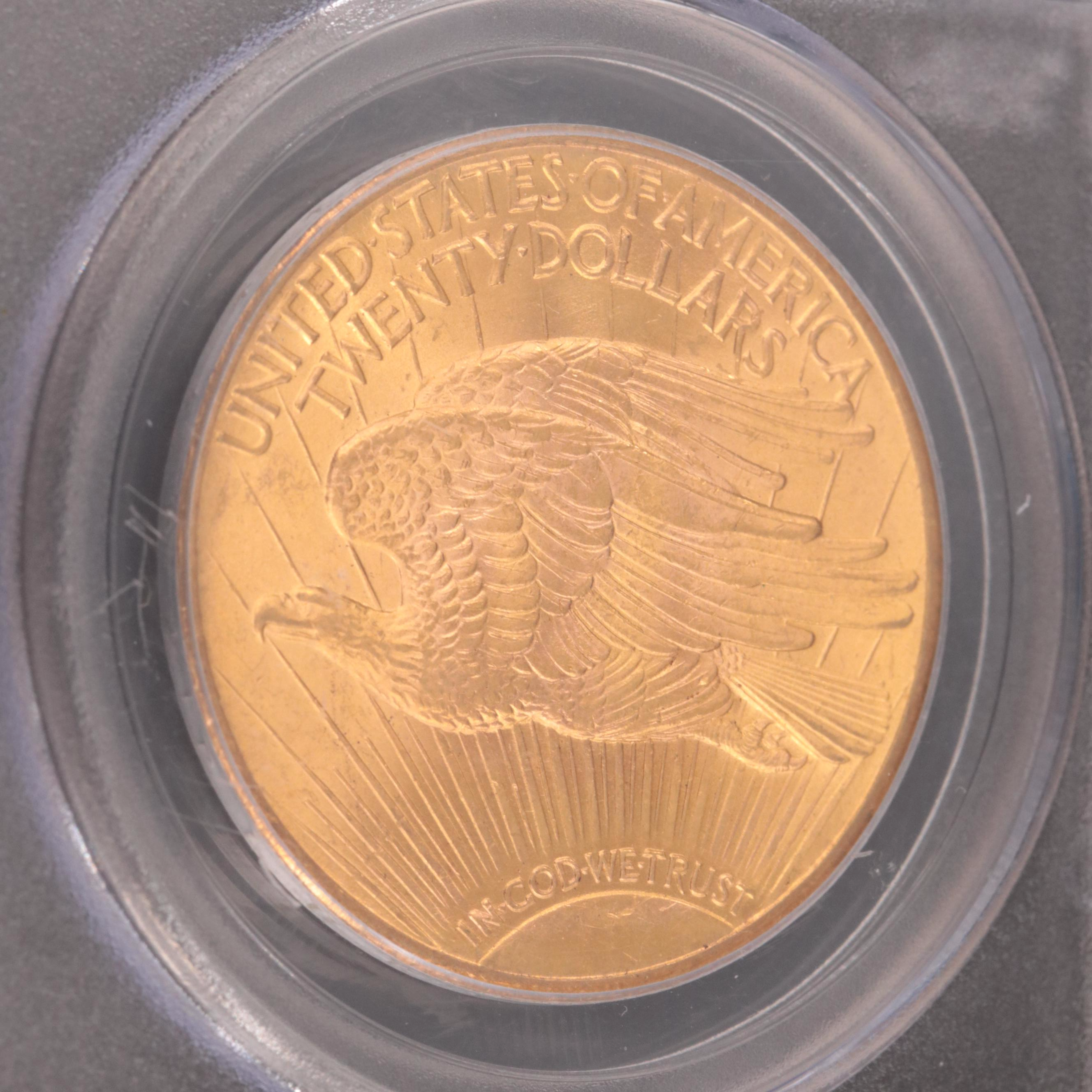 PCGS Graded MS65 1924 Saint Gaudens $20 Gold Coin