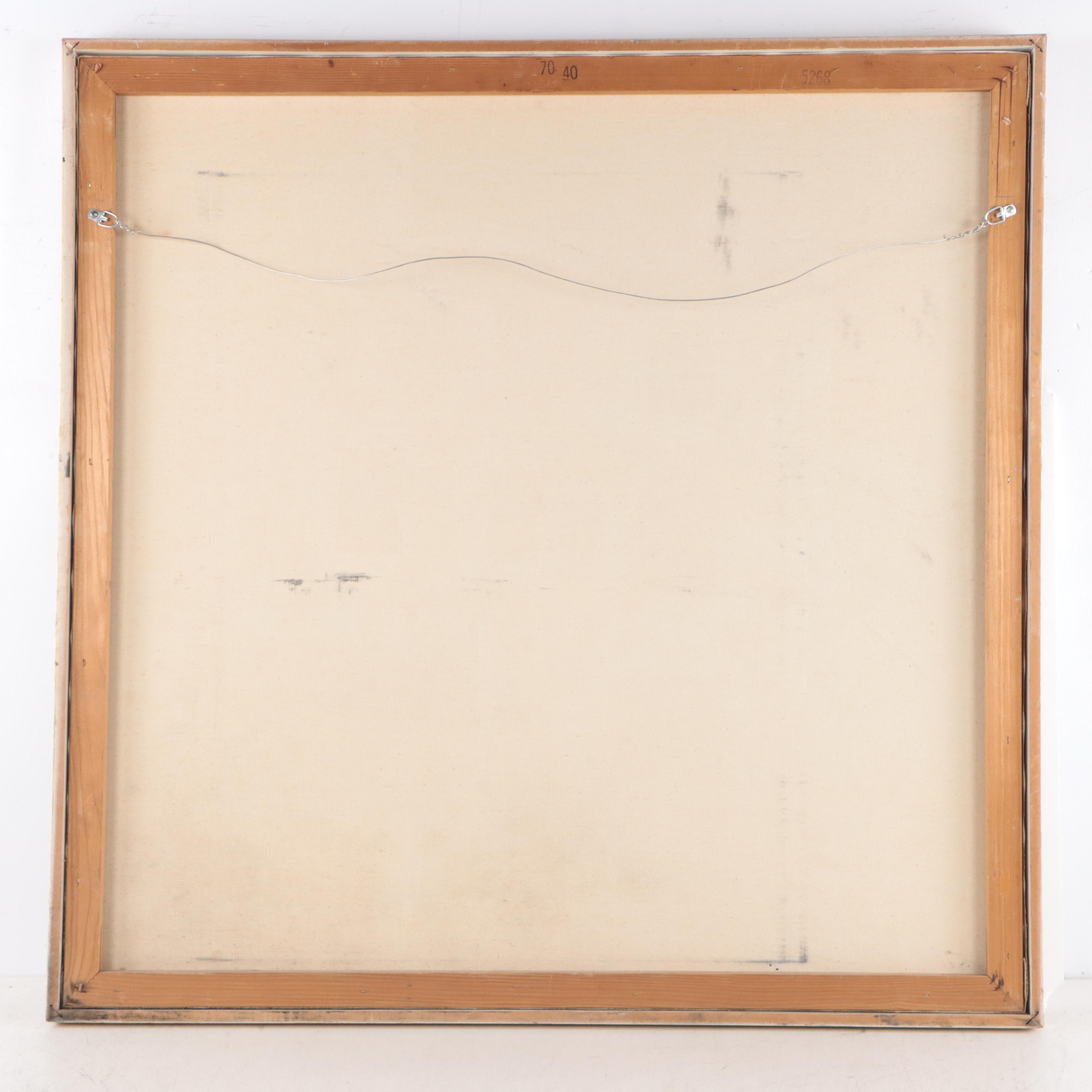 R. Shaw Impressionist Style Acrylic Painting of Street Scene