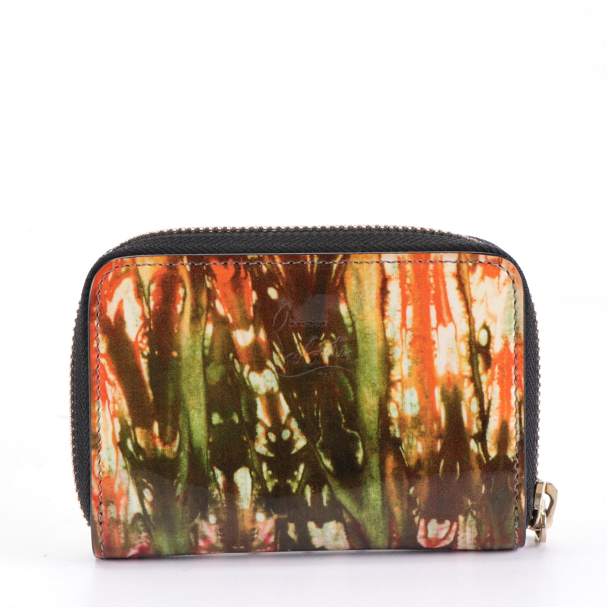 Christian Louboutin Panettone-Studded Coin Purse in Patent Leather