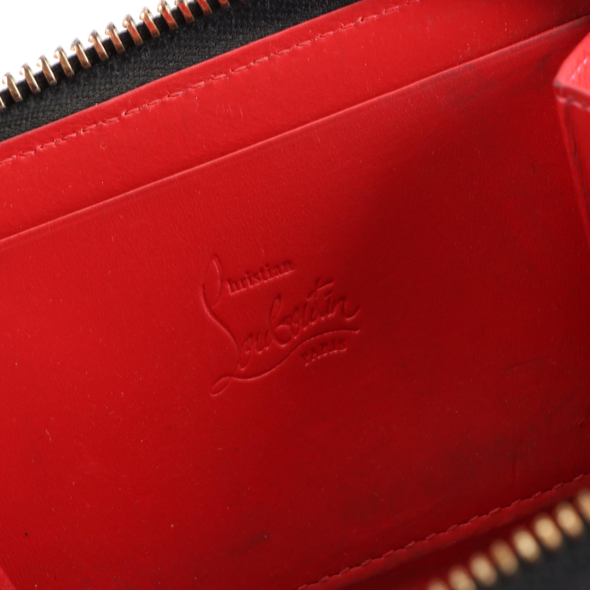 Christian Louboutin Panettone-Studded Coin Purse in Patent Leather