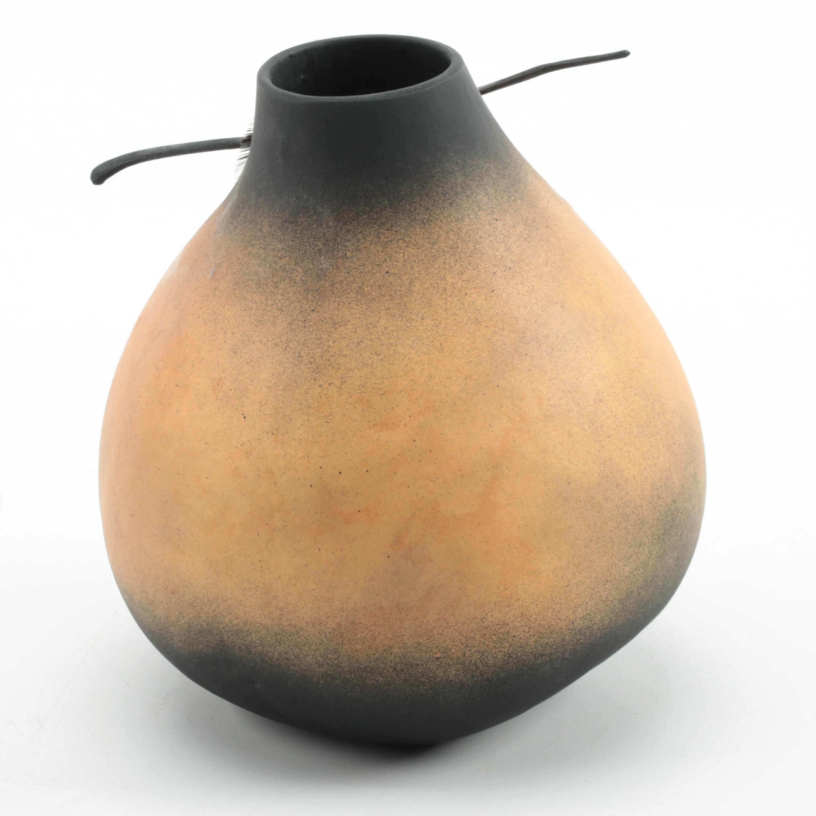 Hopi Palhik Mana Sculpture and Decorated Gourds