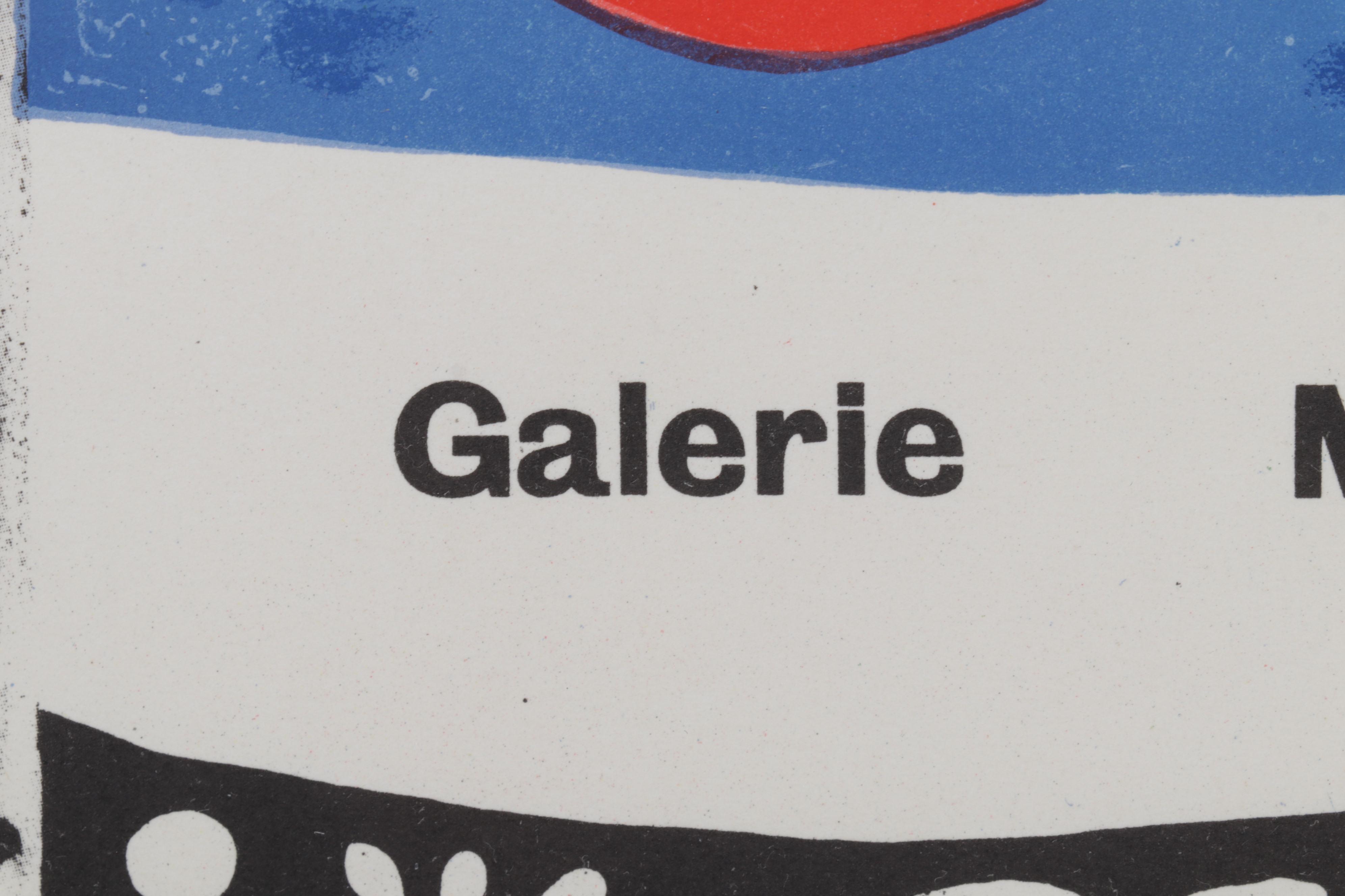 Galerie Maeght Color Lithograph After Joan Miró "Miró - Oeuvres récentes," 1959