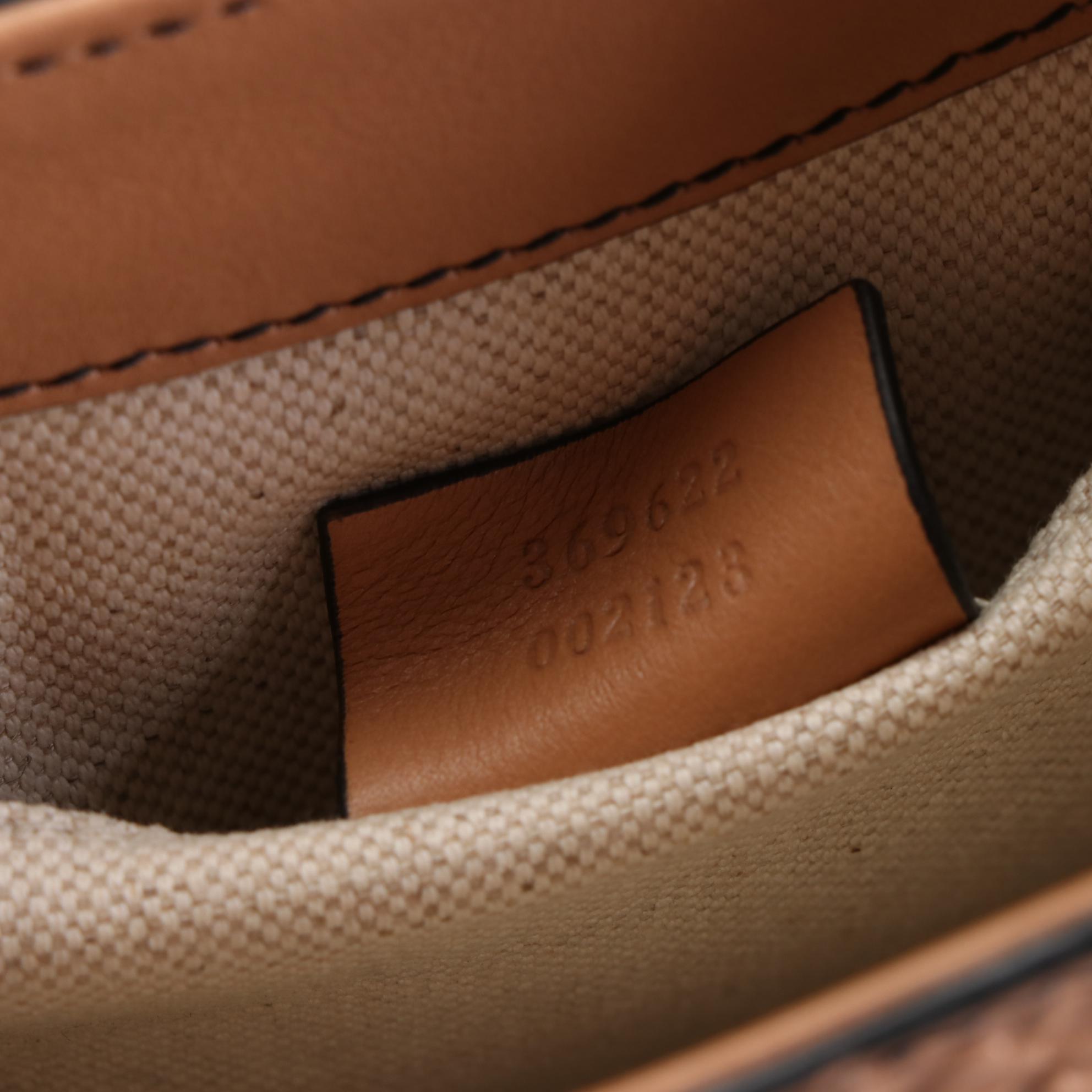 Gucci Emily Crossbody Front Flap Bag in Guccissima Leather