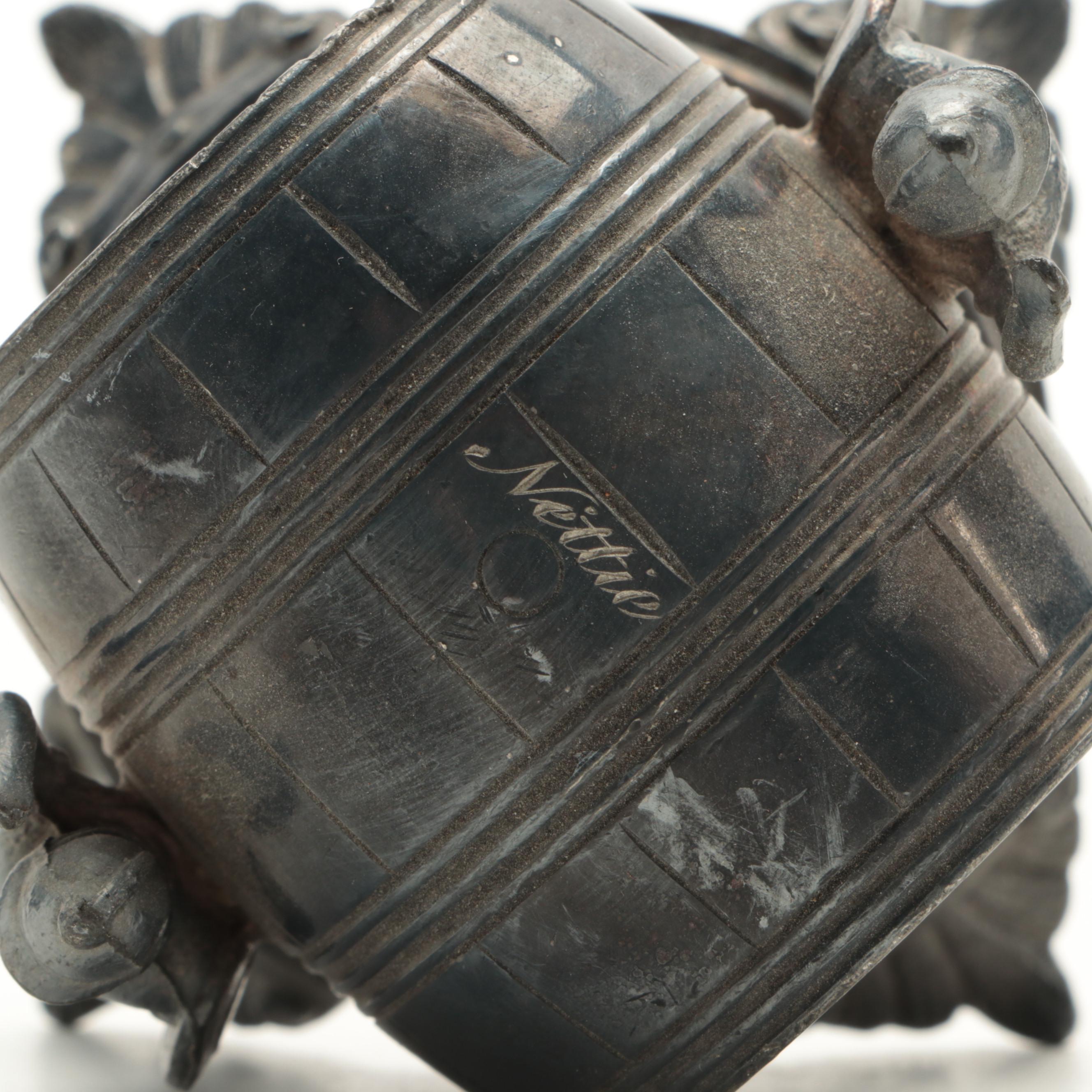 Middletown Plate Co. Figural and Other Silver Plate Napkin Rings, Late 19th C.