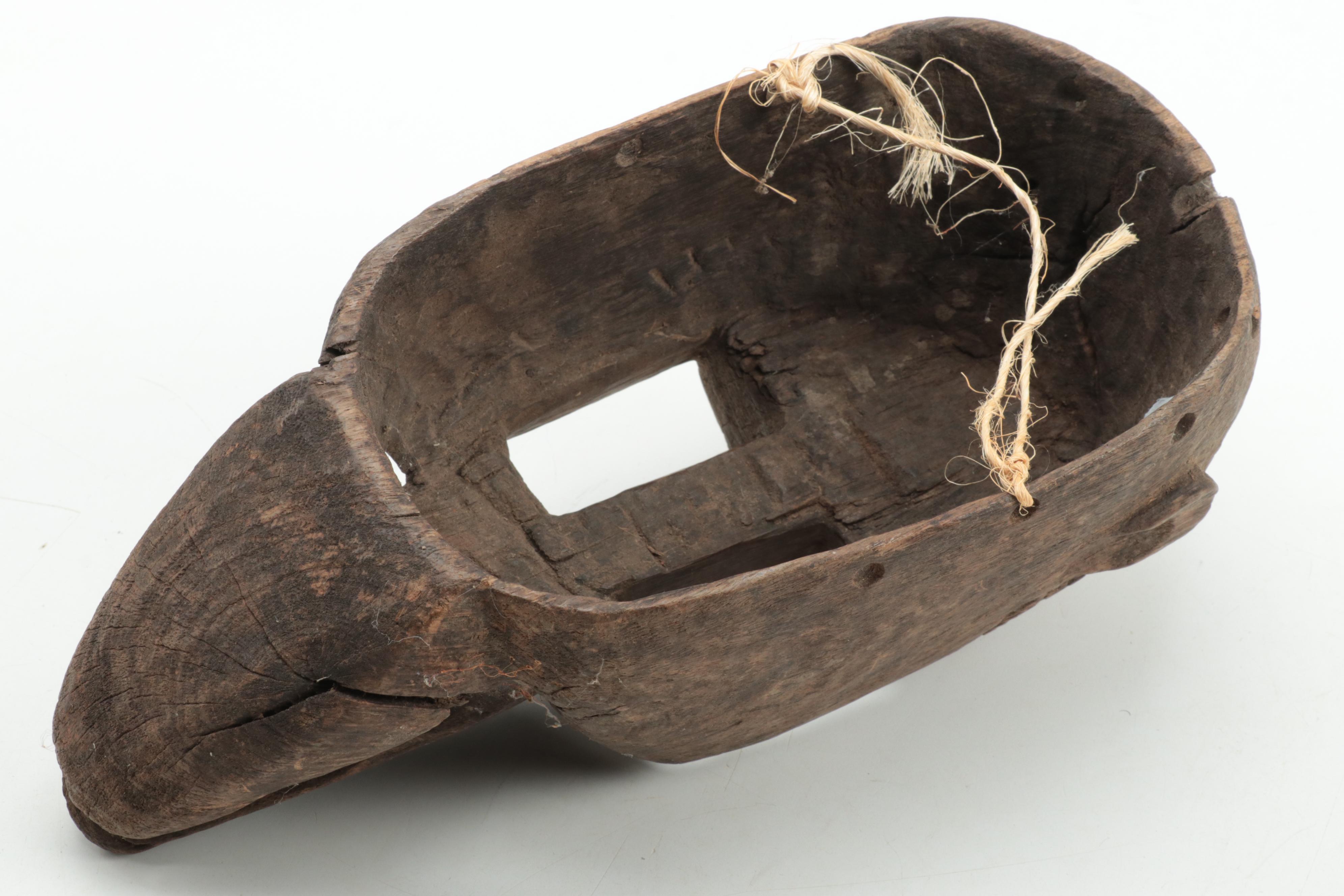 Dogon Style Carved Wood Animal Face Mask, Mali