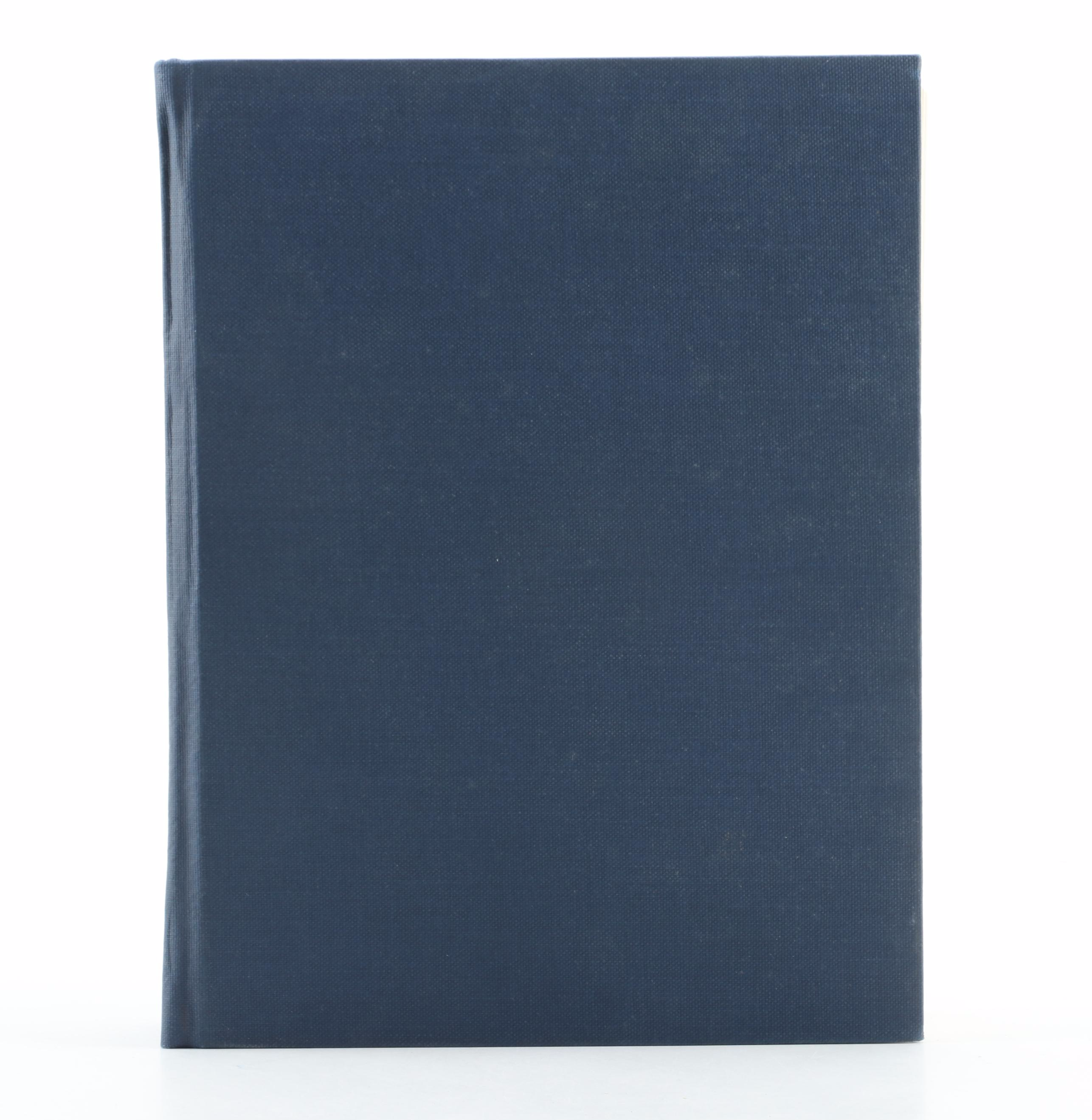 "Oxford English Dictionary" Two-Volume Box Set with Magnifying Glass, 1971