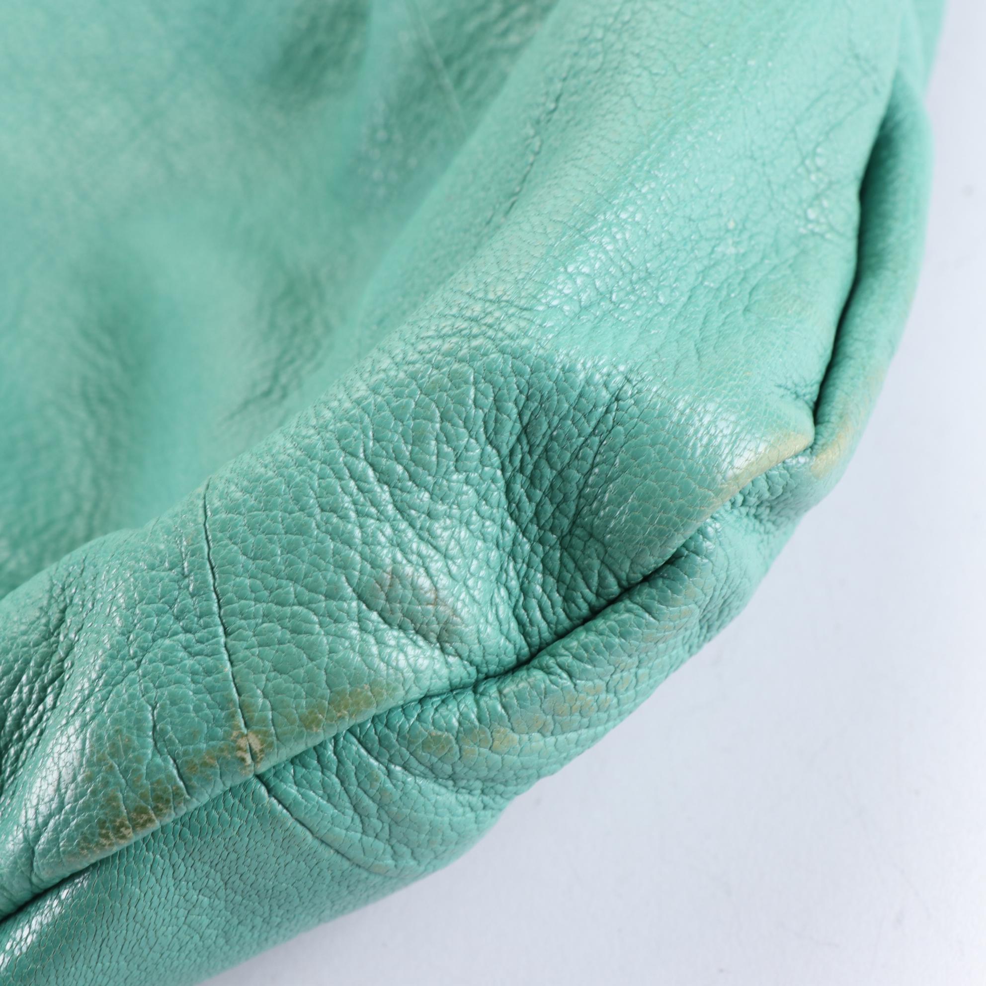 Gucci Bamboo Large Studded Hobo Bag in Grained Leather