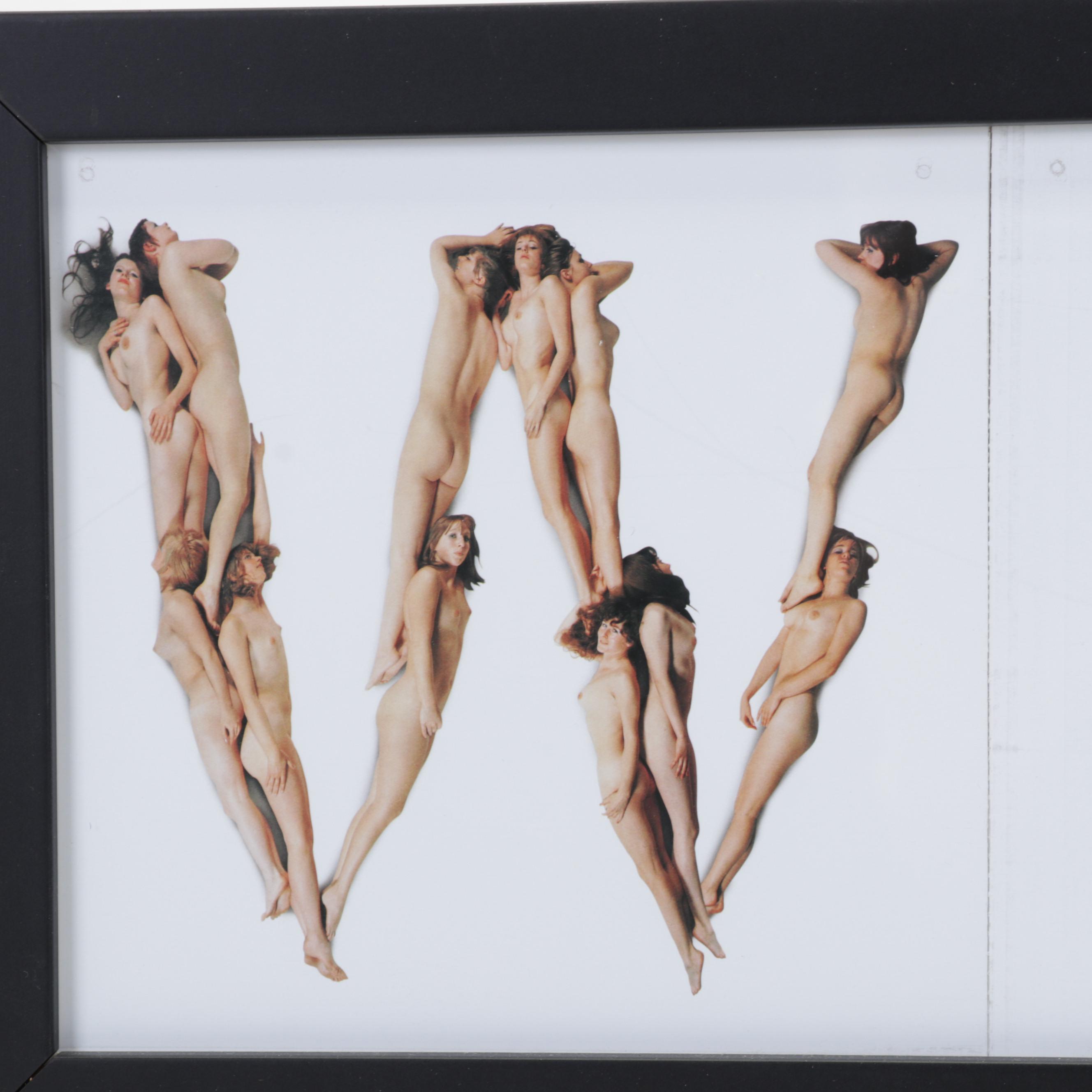 Posed Nudes Offset Lithographs From "Belles Lettres: A Photo-Alphabet," 1971