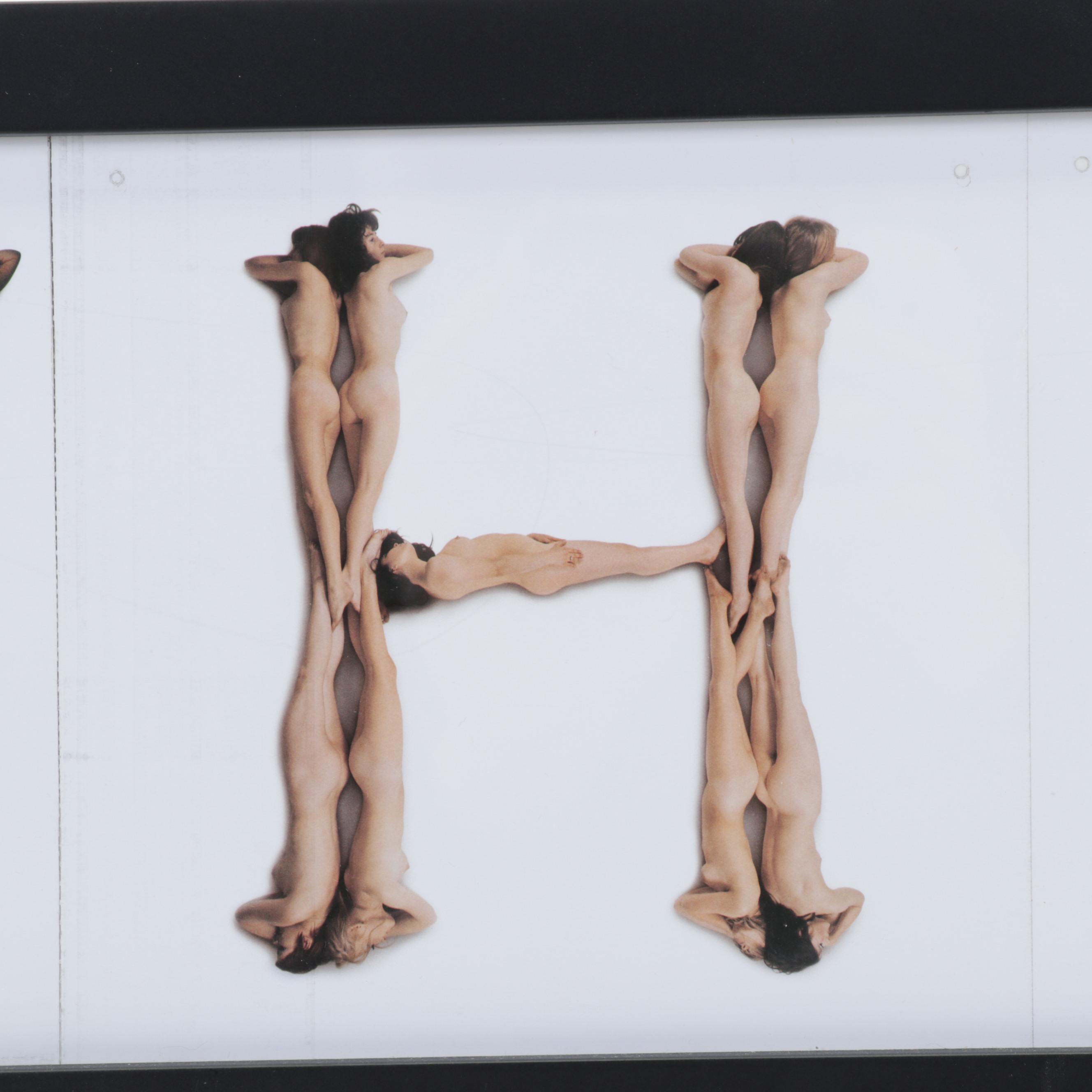 Posed Nudes Offset Lithographs From "Belles Lettres: A Photo-Alphabet," 1971