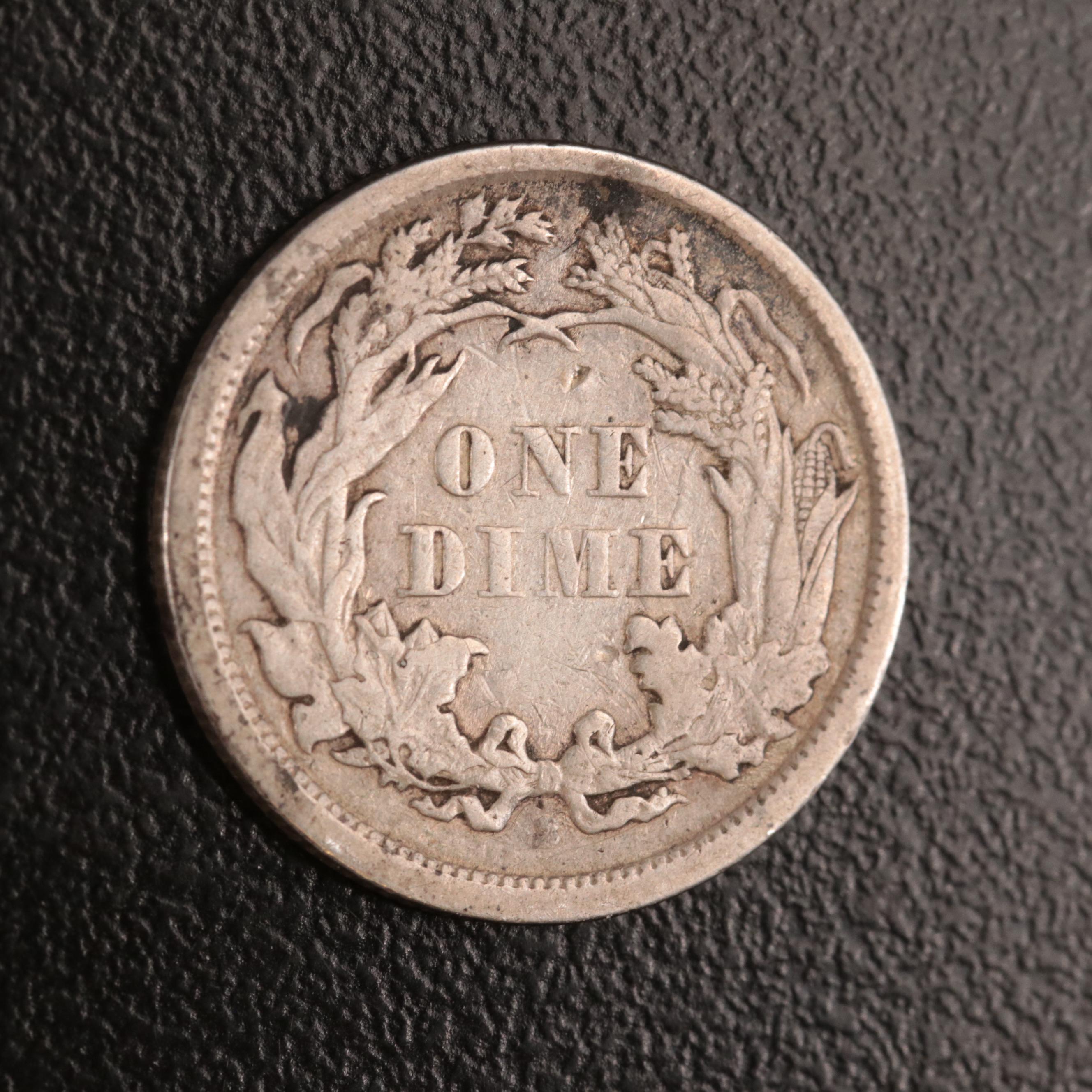 Better Date 1868-S Liberty Seated Silver Dime