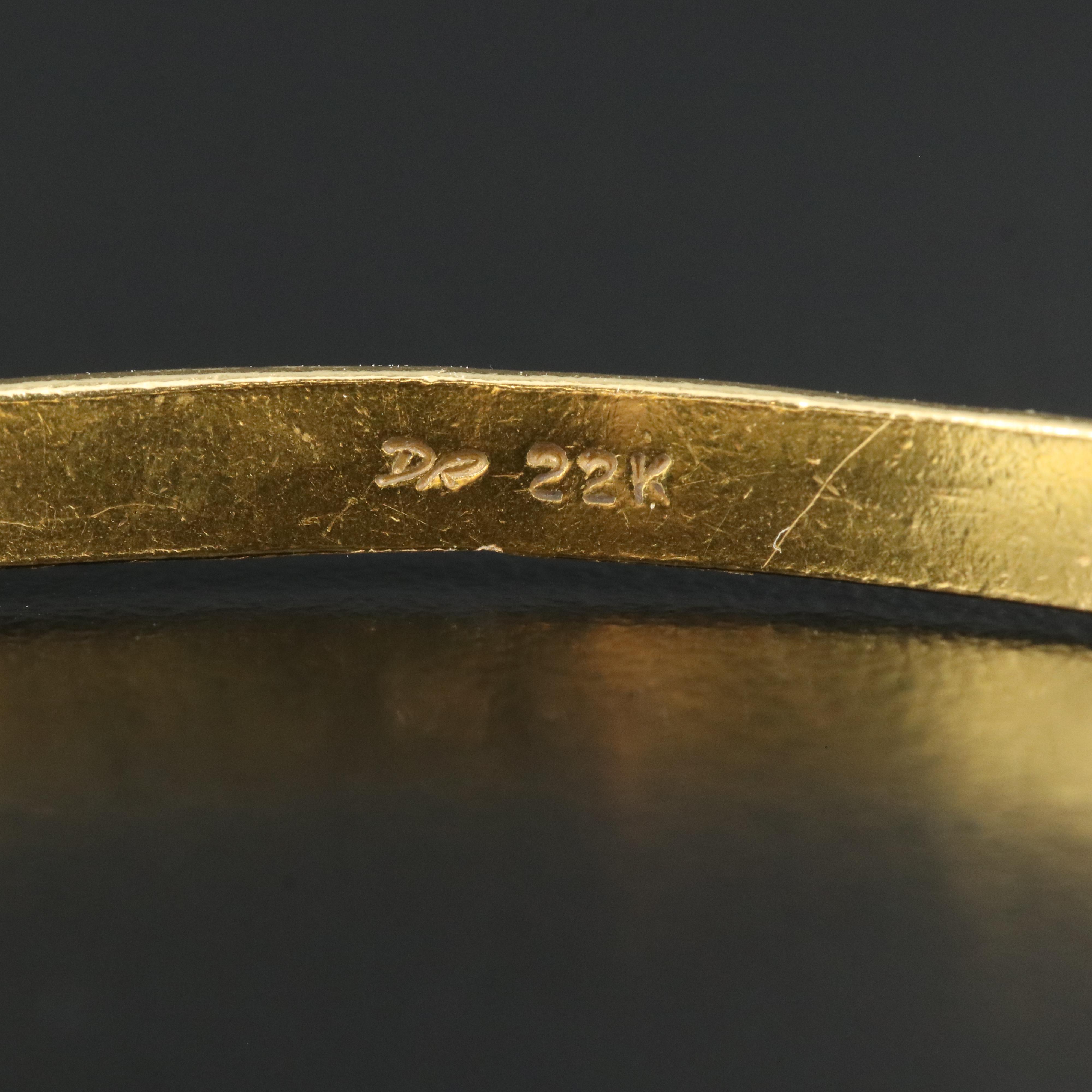 Denise Roberge 22K Patterned Bangle