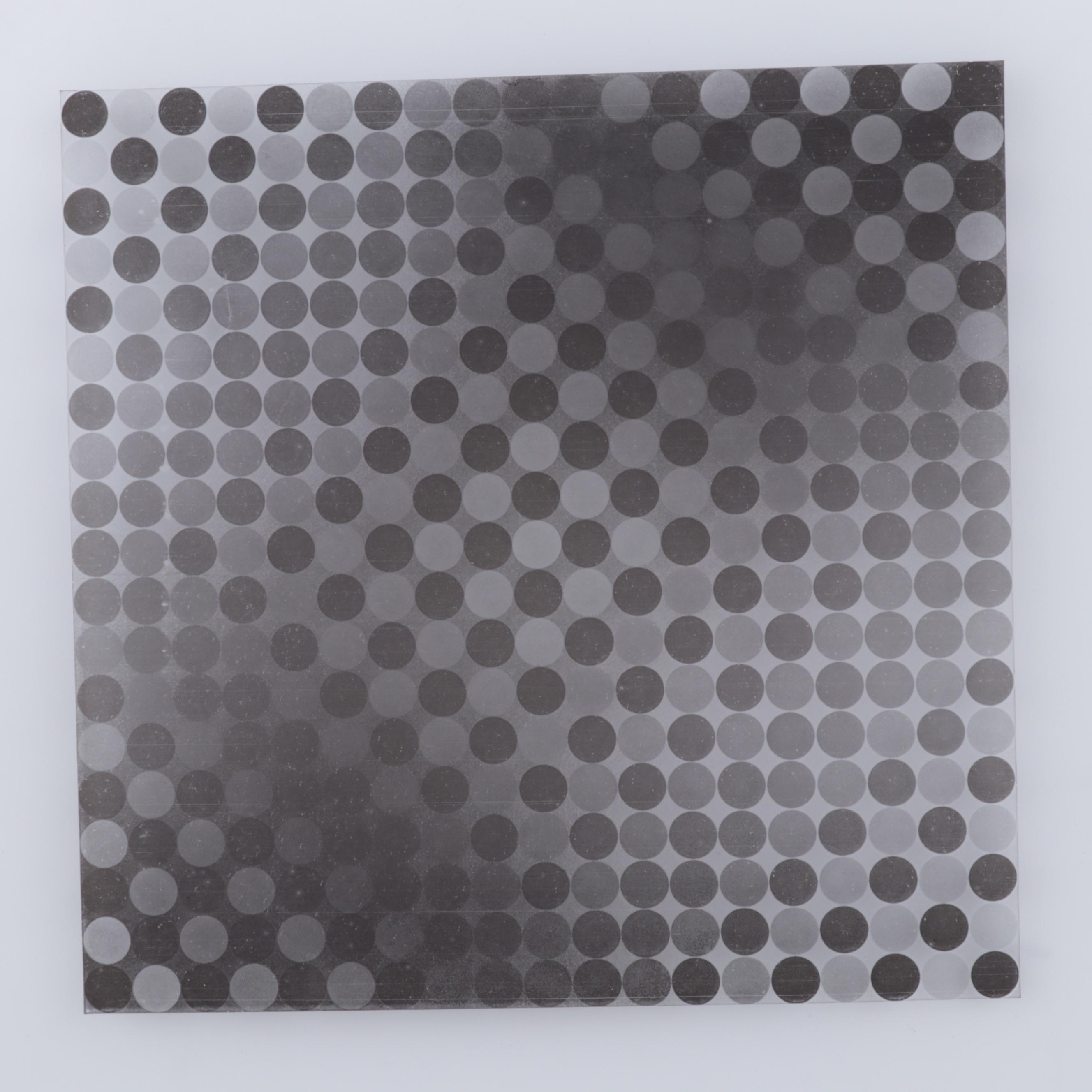 Op Art Offset Lithograph on Acetate After Victor Vasarely, 1970