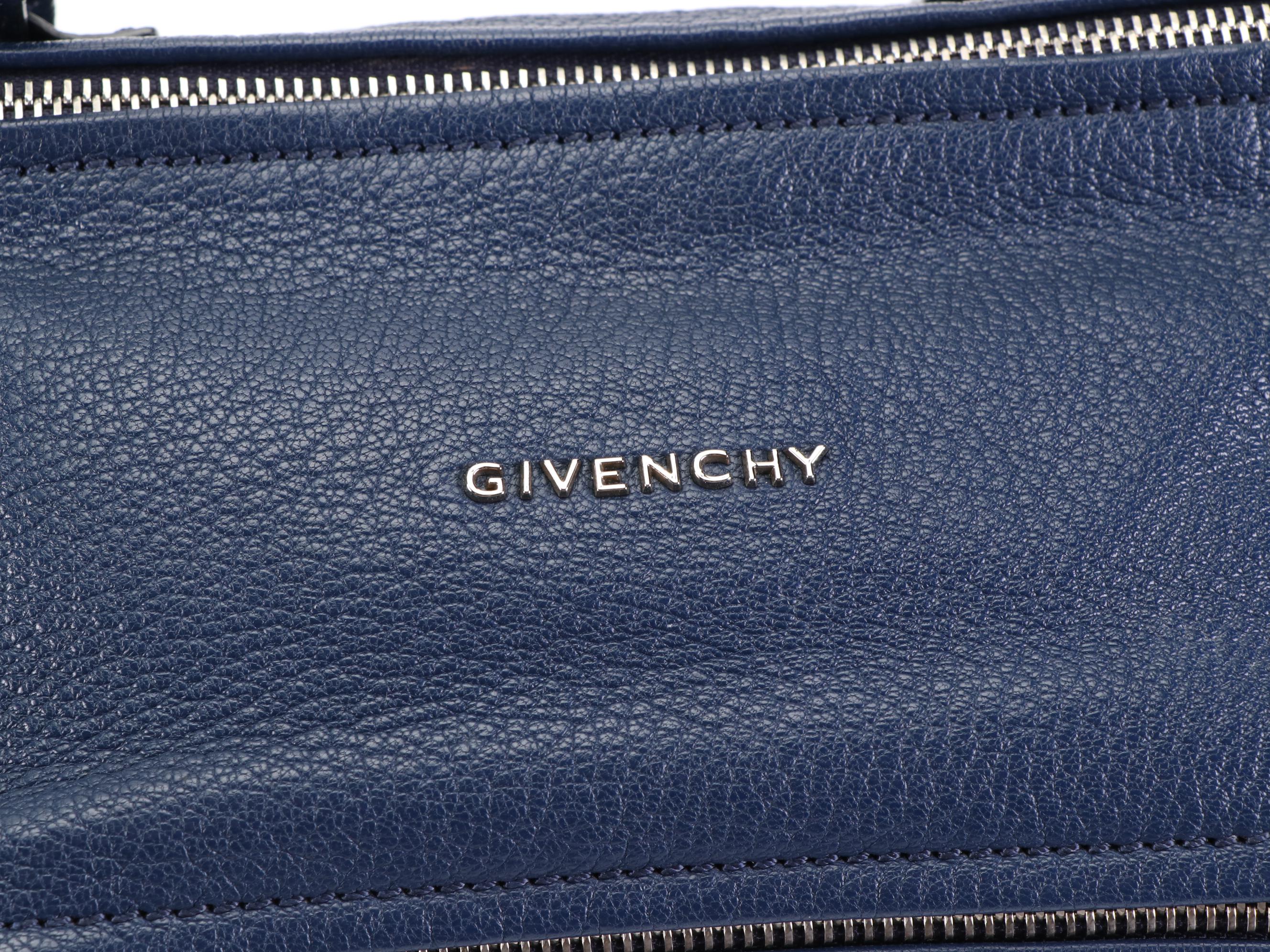 Givenchy Mini Pandora Bag in Blue Grain Leather