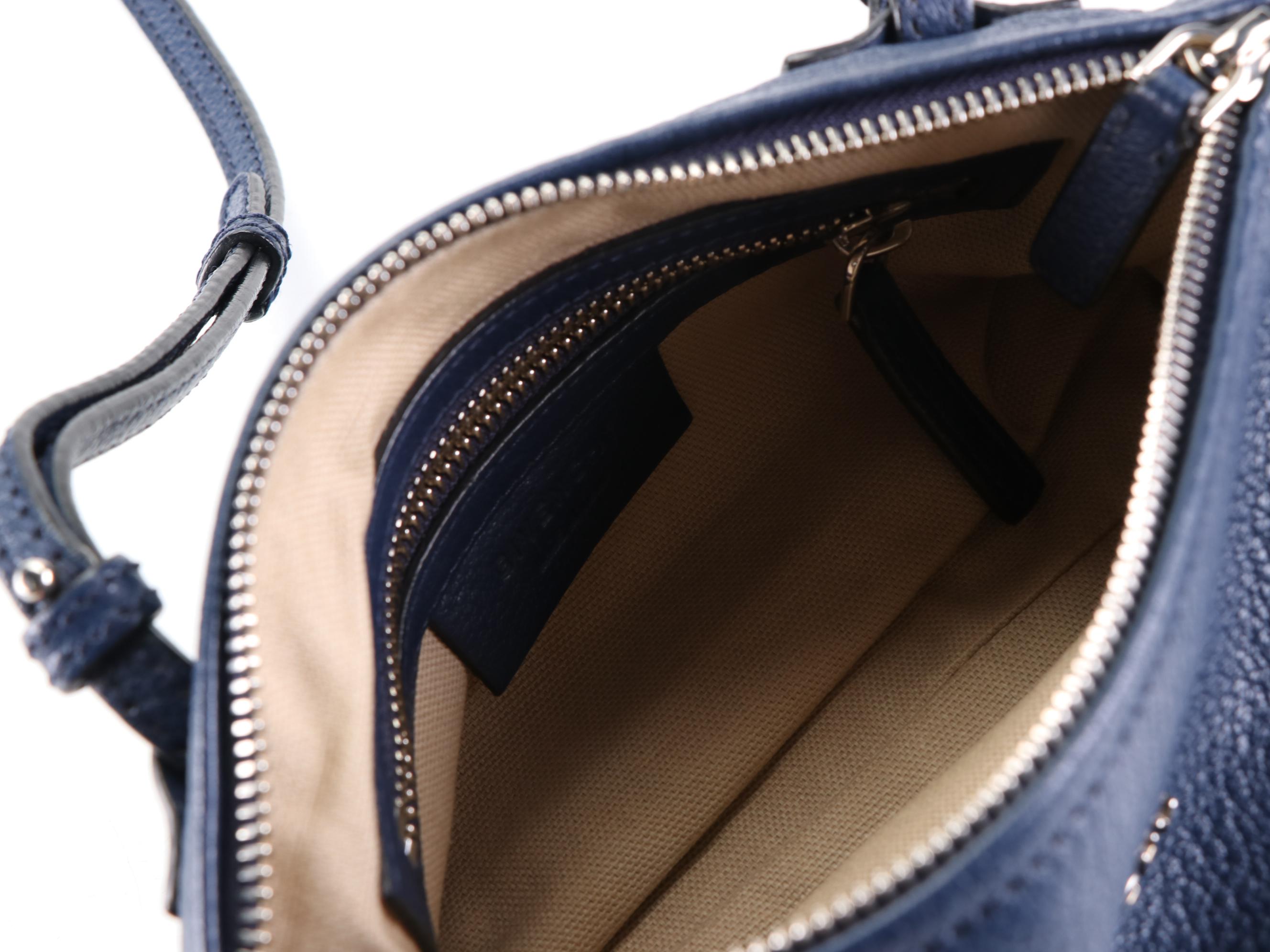 Givenchy Mini Pandora Bag in Blue Grain Leather