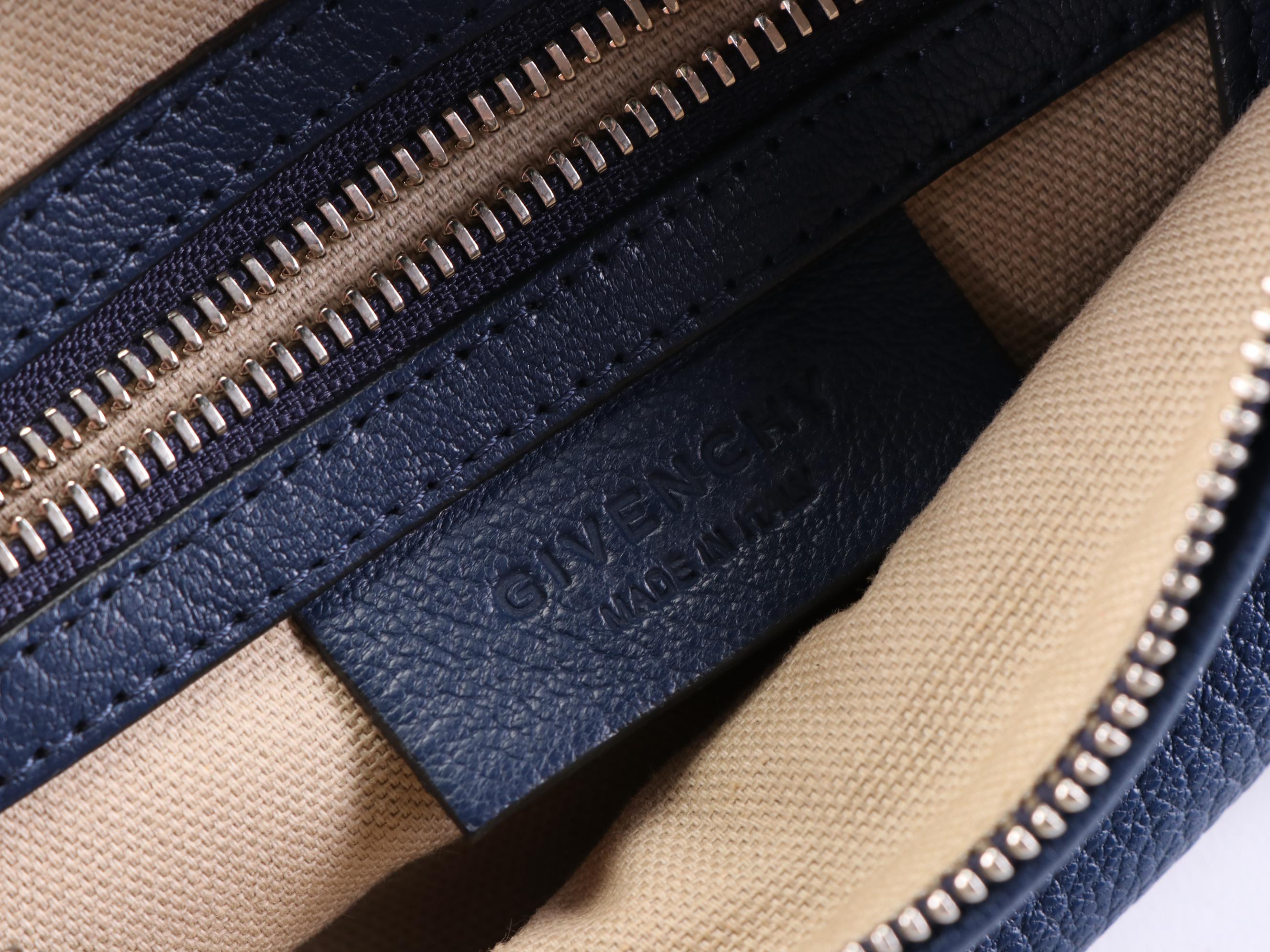 Givenchy Mini Pandora Bag in Blue Grain Leather