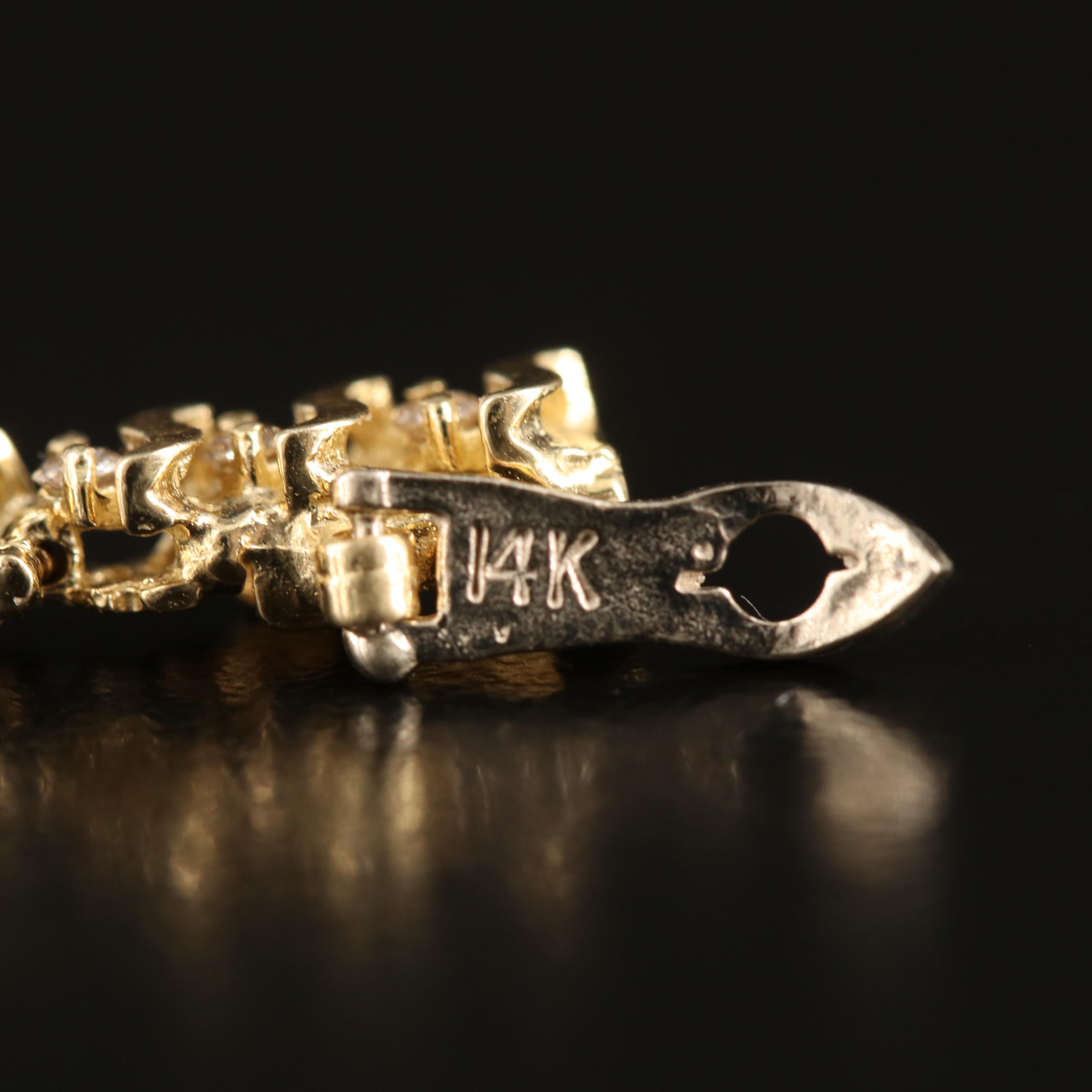 14K 1.06 CTW Diamond S-Link Bracelet