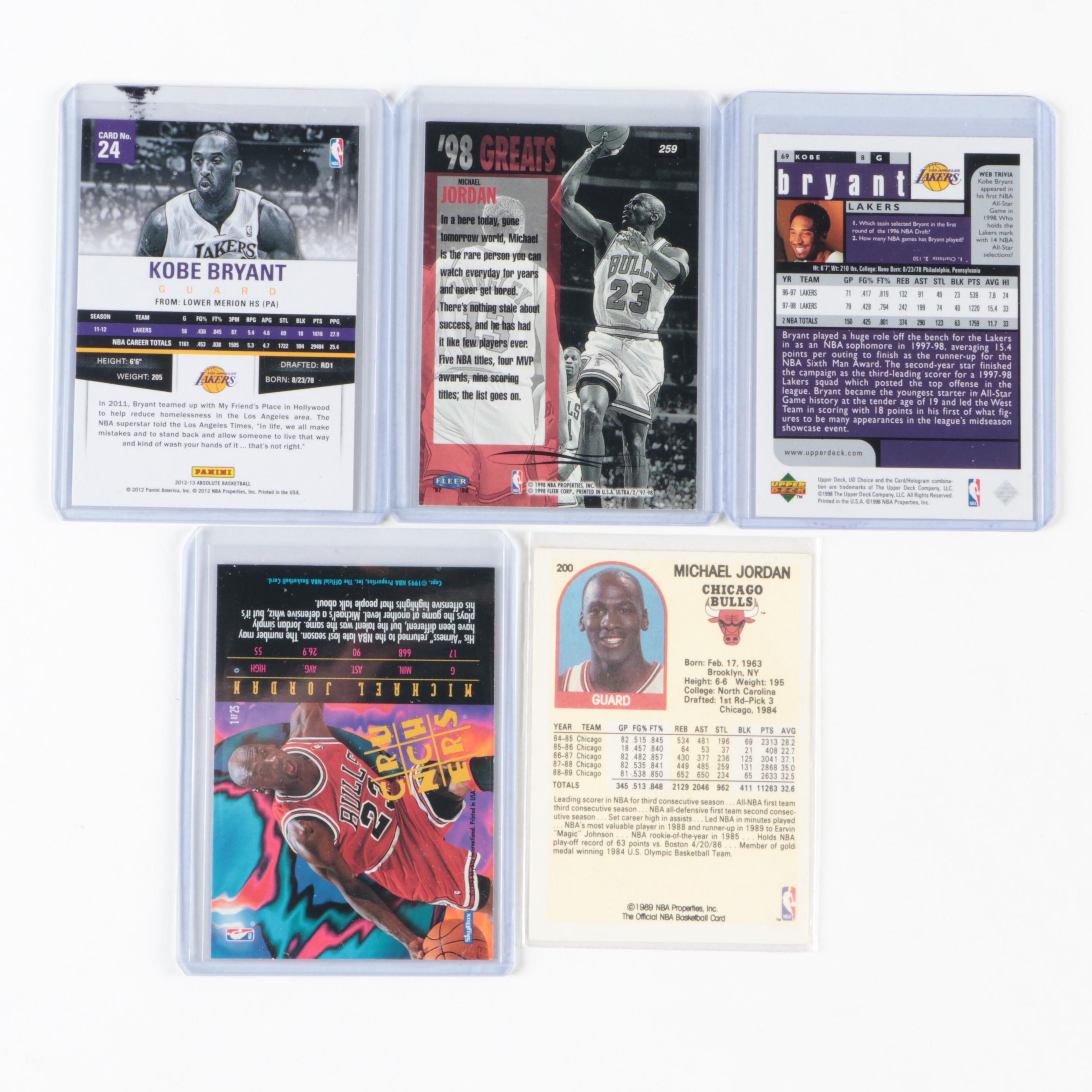 Upper Deck, Other Basketball Cards with Graded Jordan, Bryant, More, 1980s–2010s