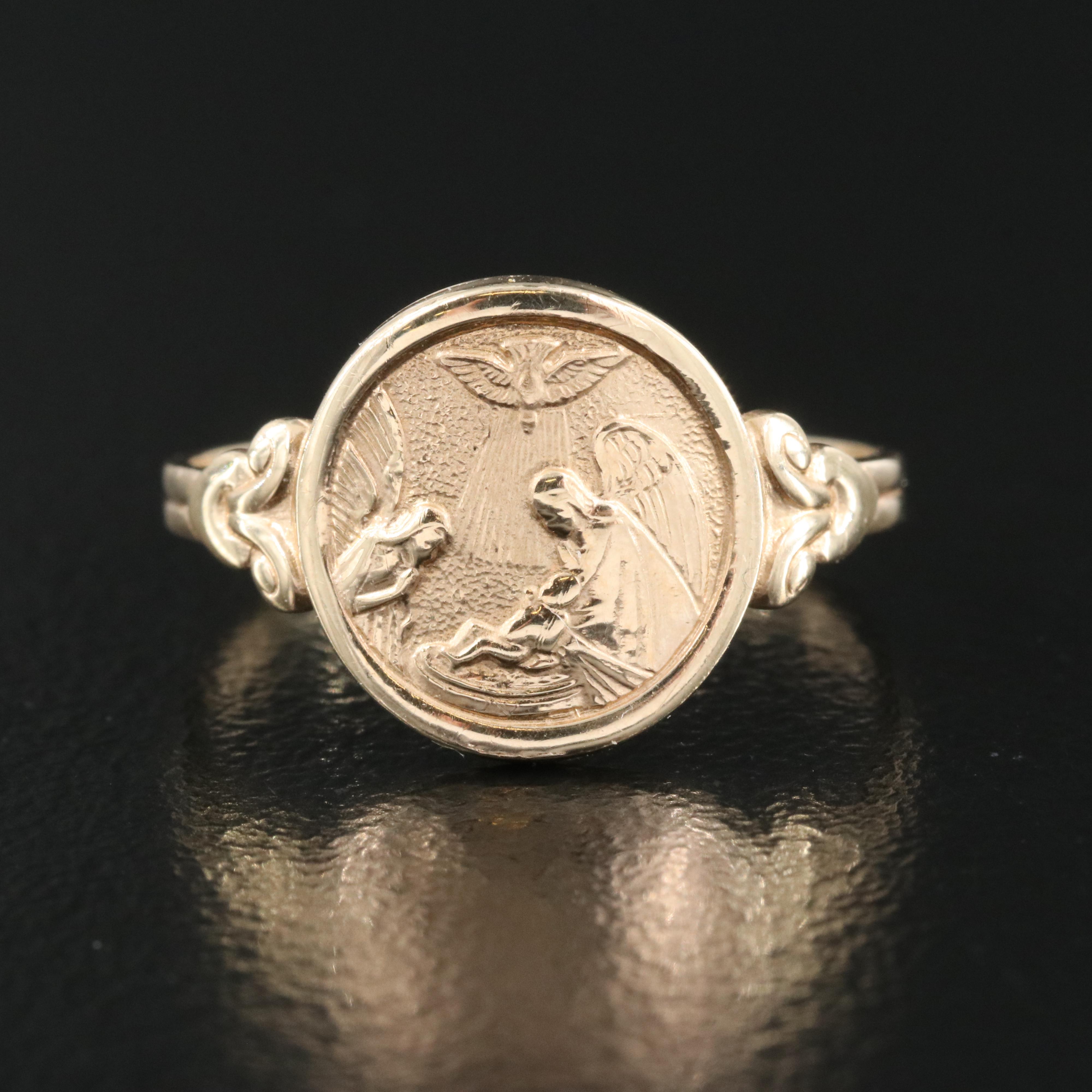 10K Our Guardian Angel Ring