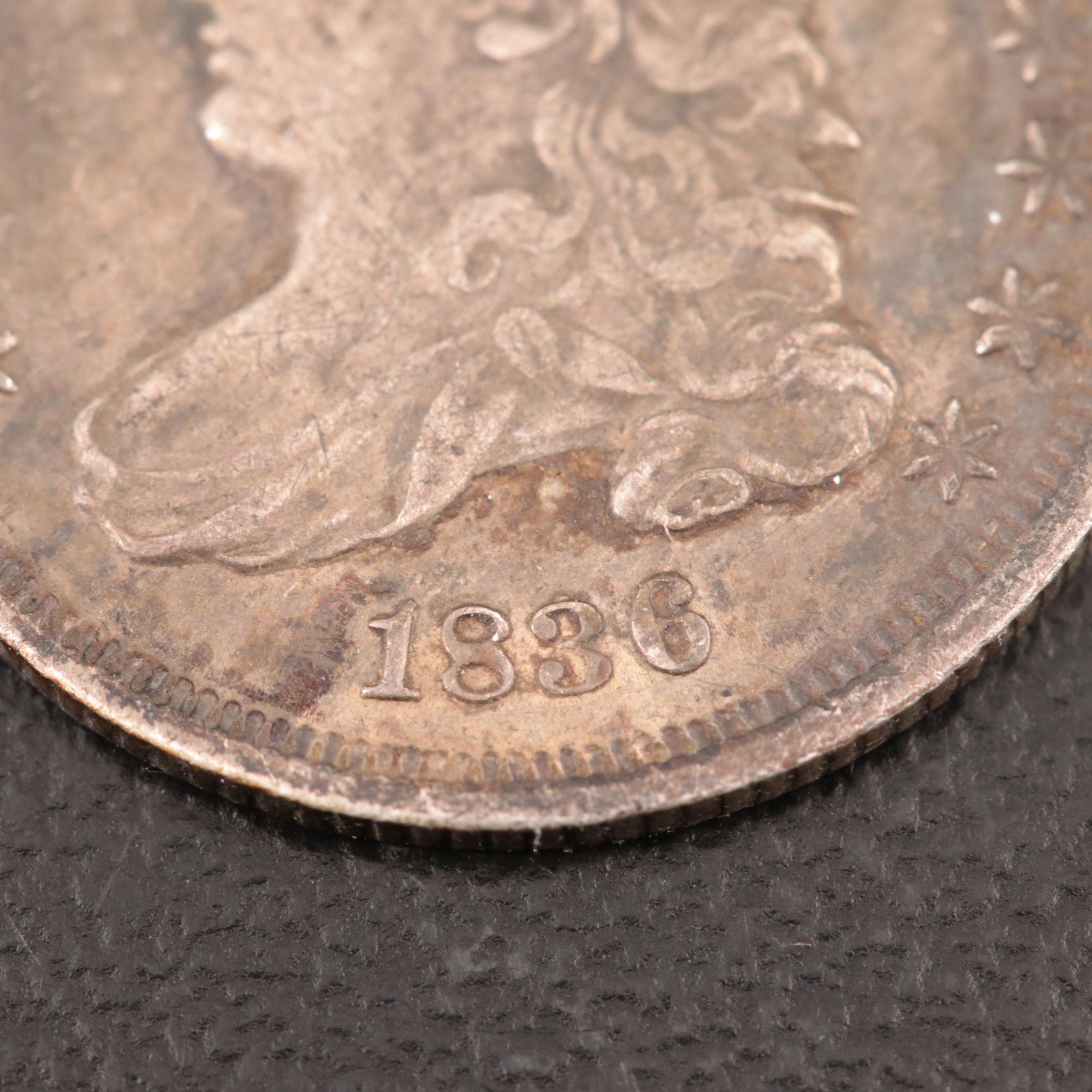 1836 Capped Bust Silver Dime