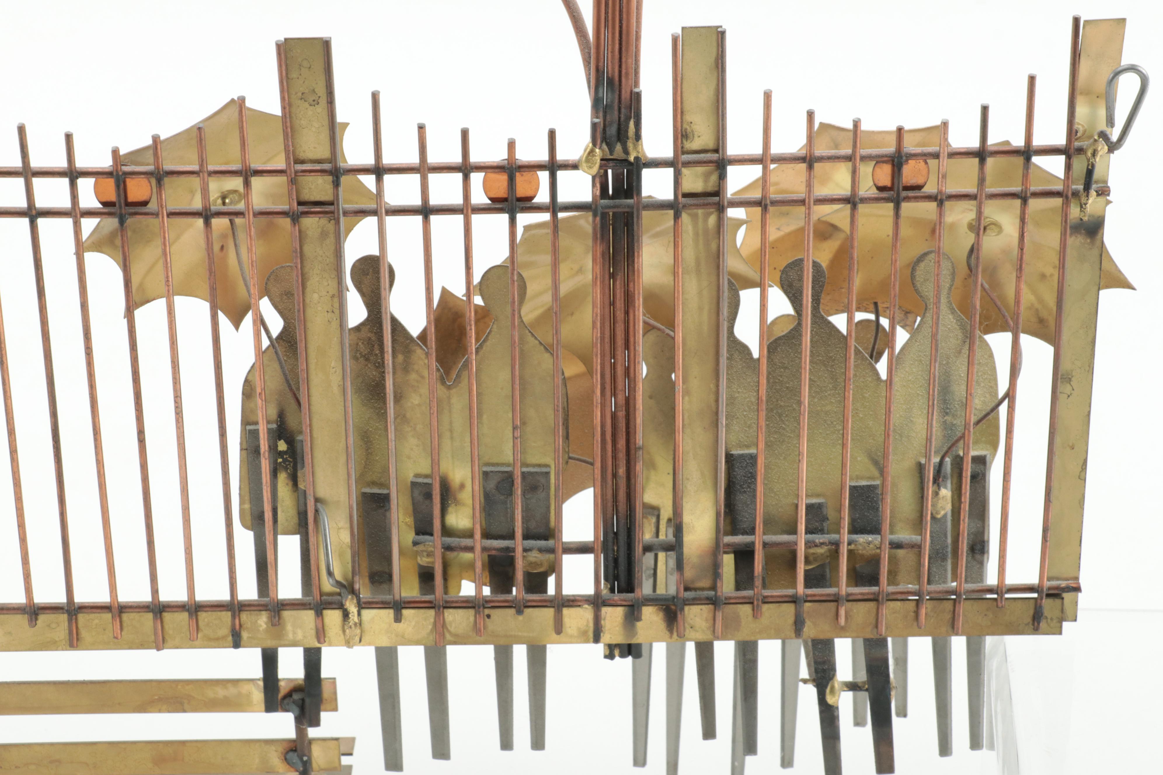 Curtis Jeré Copper and Brass Wall Hanging Sculpture