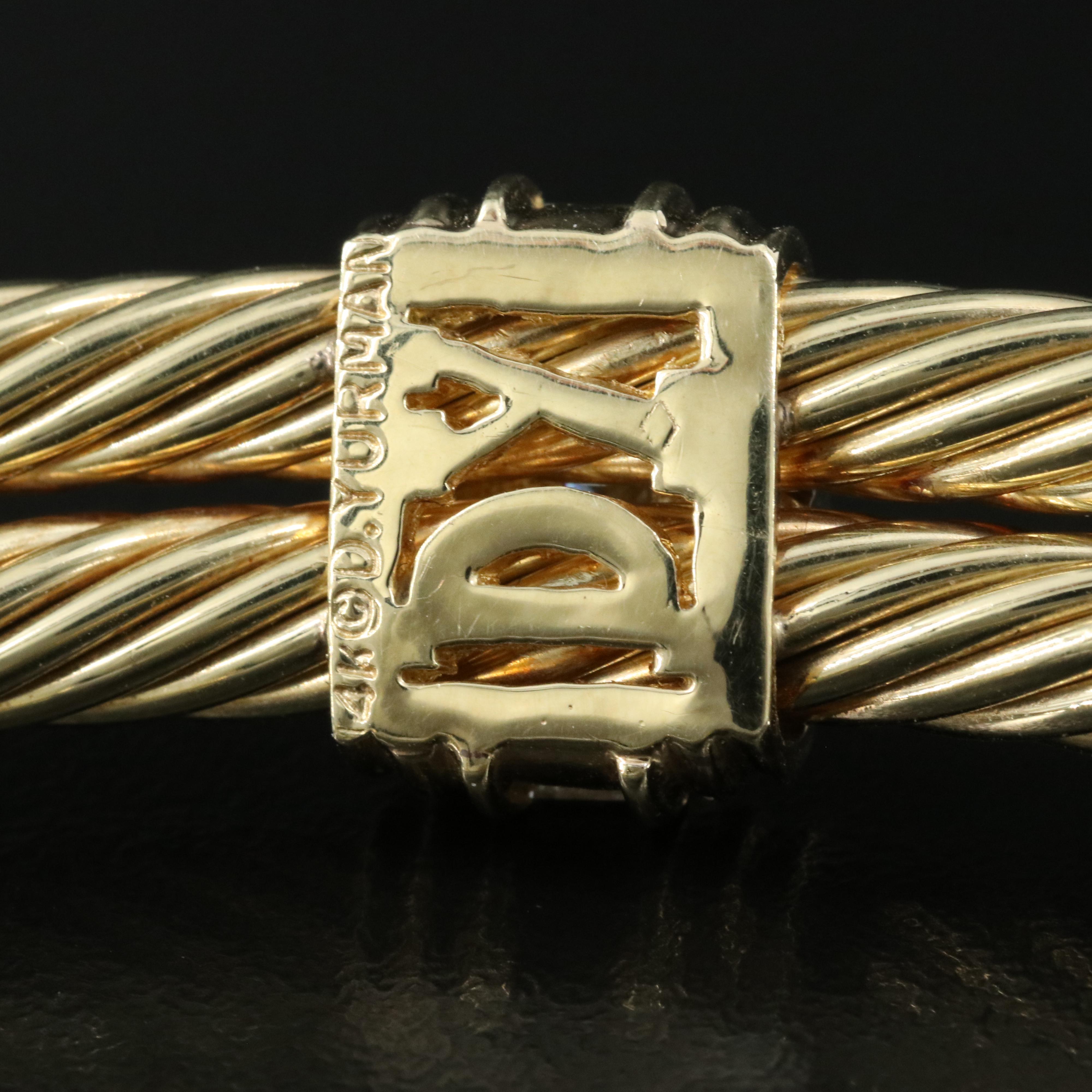 David Yurman 14K 1.65 CTW Diamond Double Cable Choker