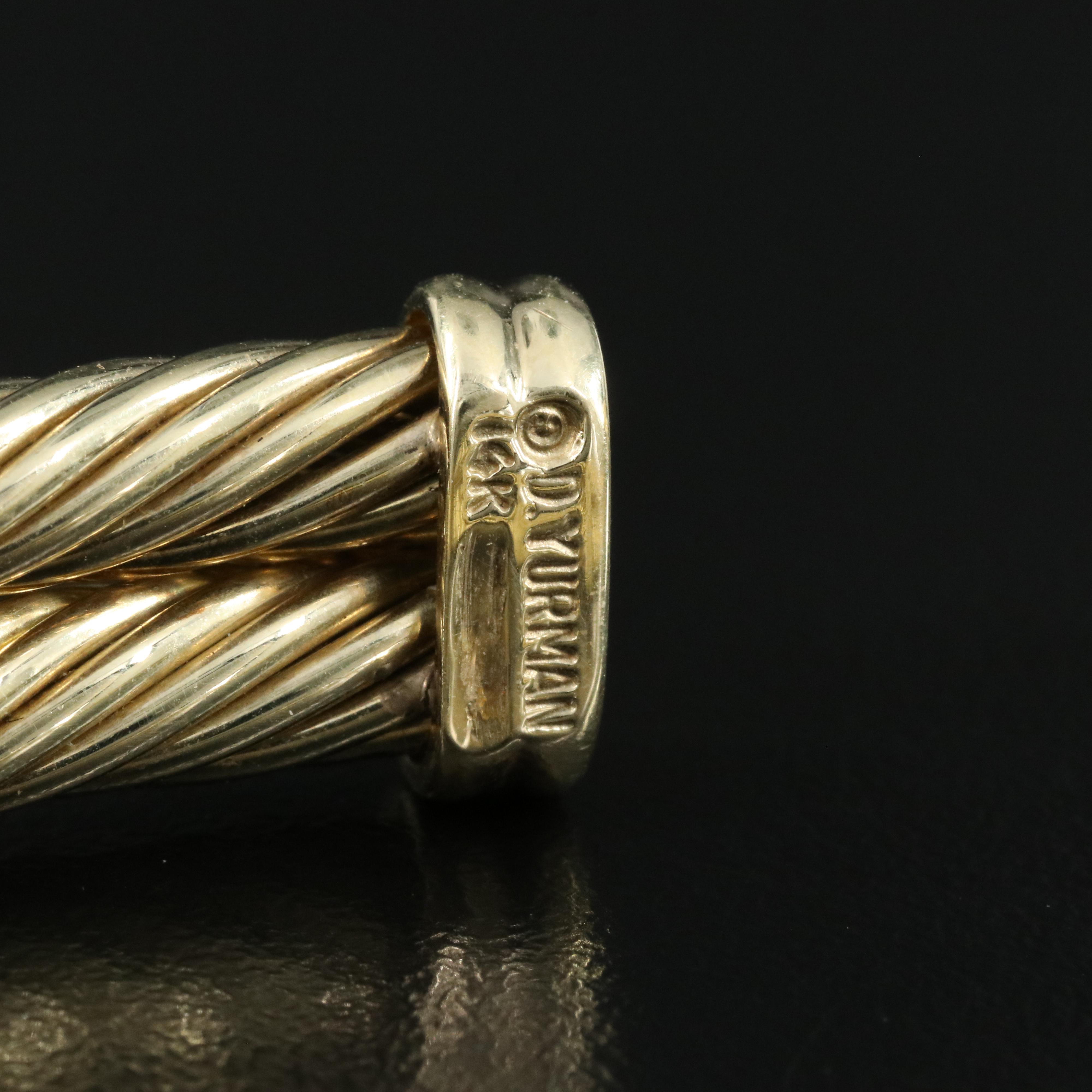 David Yurman 14K 1.65 CTW Diamond Double Cable Choker