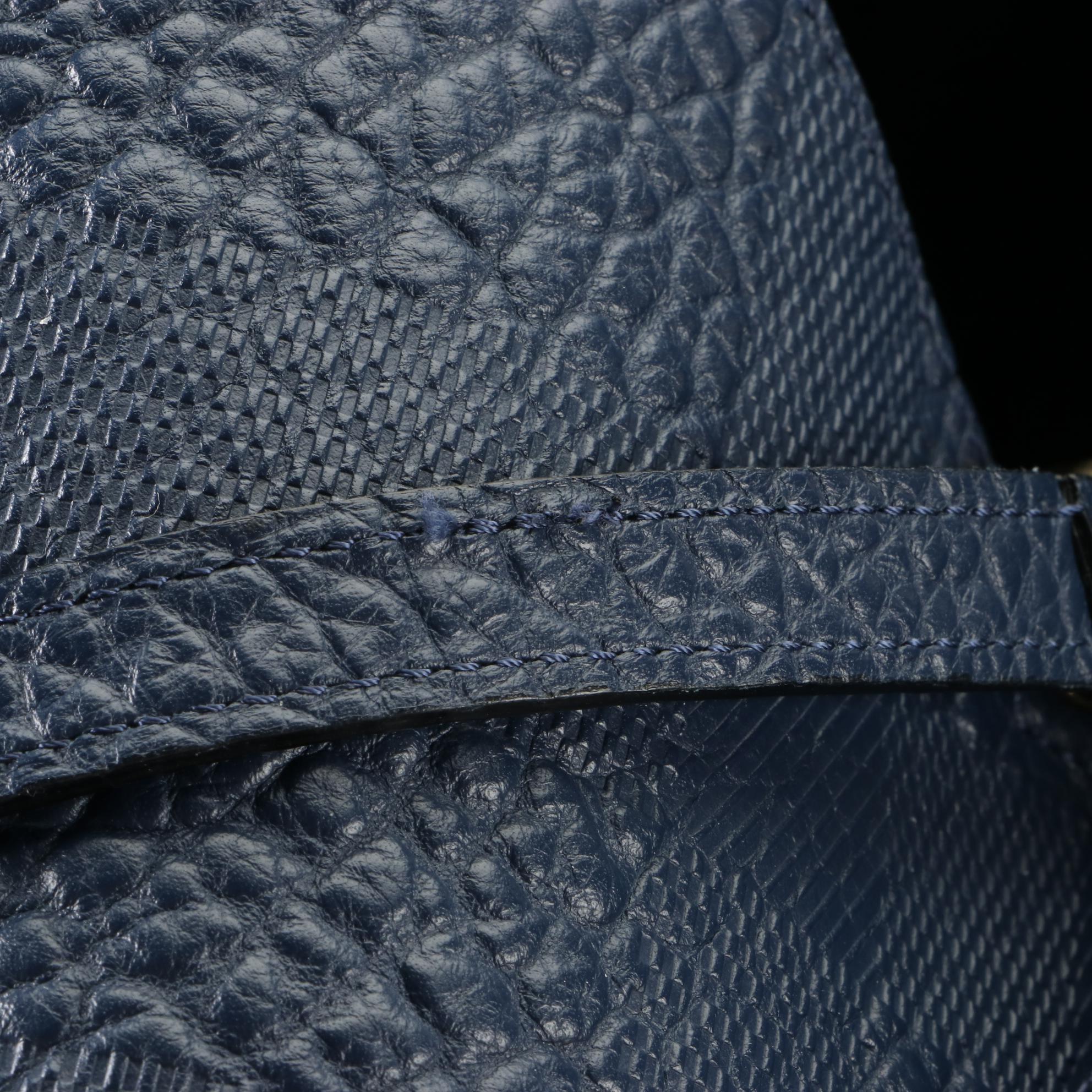 Burberry Canterbury Tote in Check Embossed Leather