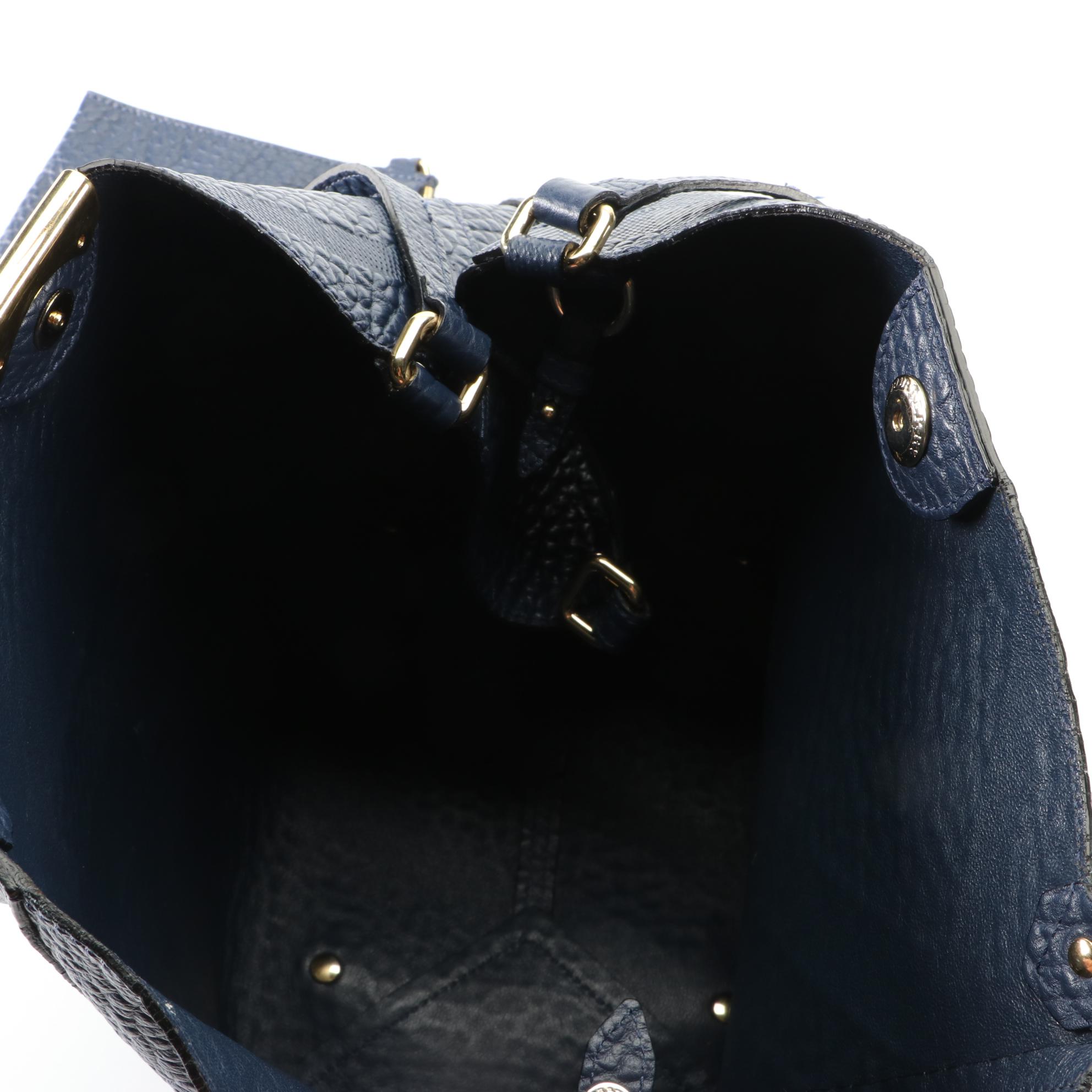 Burberry Canterbury Tote in Check Embossed Leather