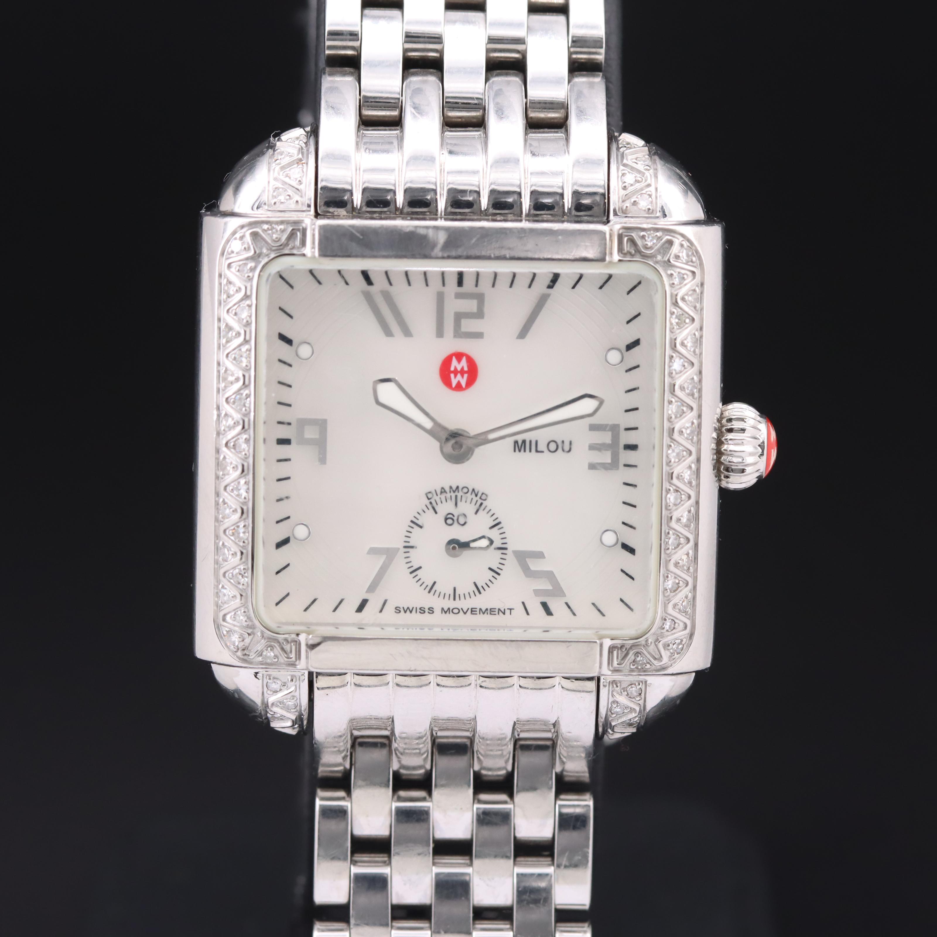 Michele Mother-of-Pearl Milou Diamond Watch