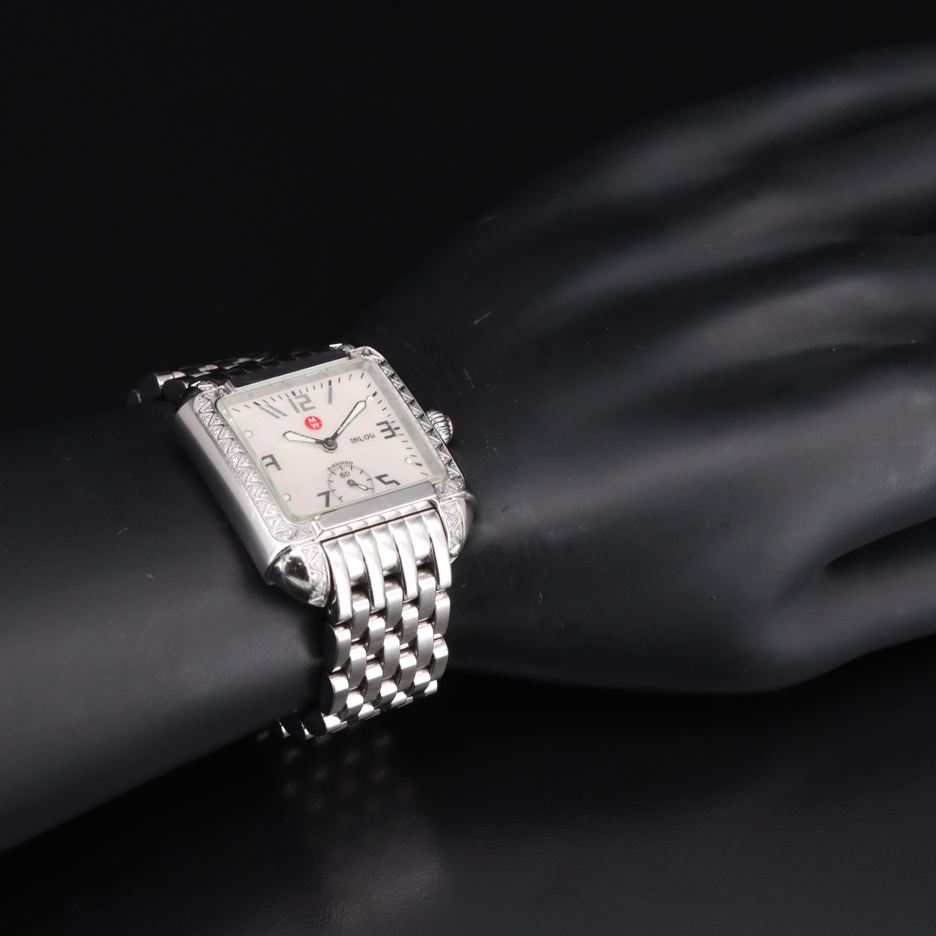 Michele Mother-of-Pearl Milou Diamond Watch