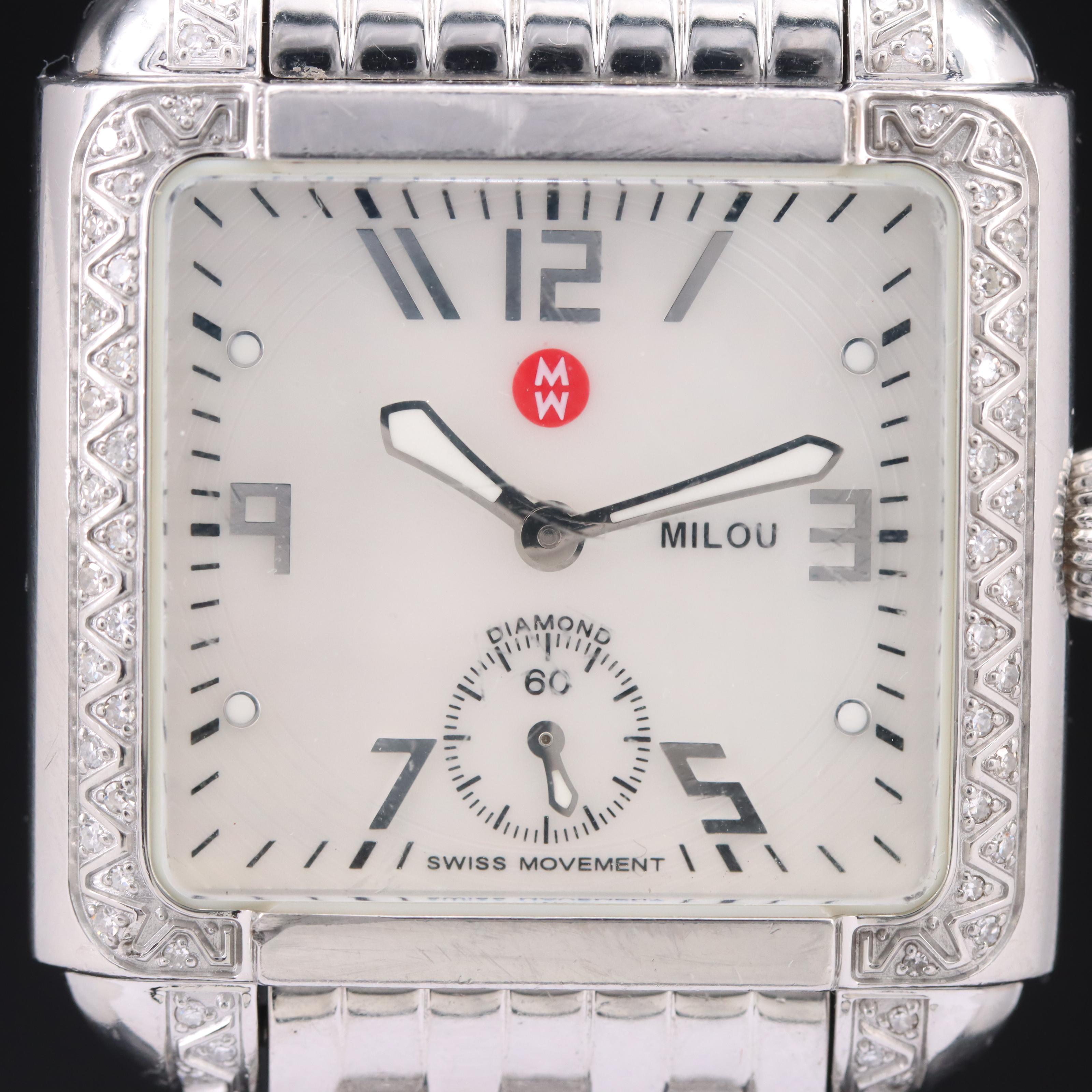 Michele Mother-of-Pearl Milou Diamond Watch