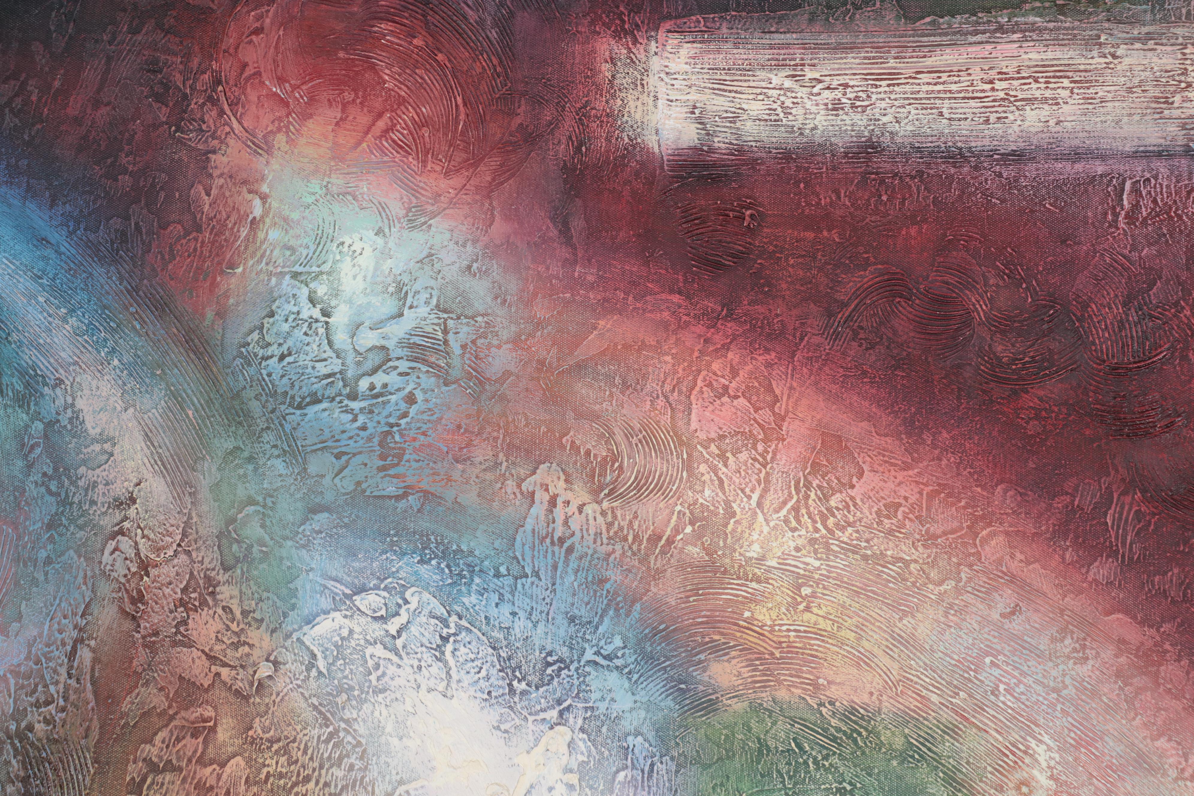 G. Rossi Abstract Non-Objective Oil Painting, 21st Century