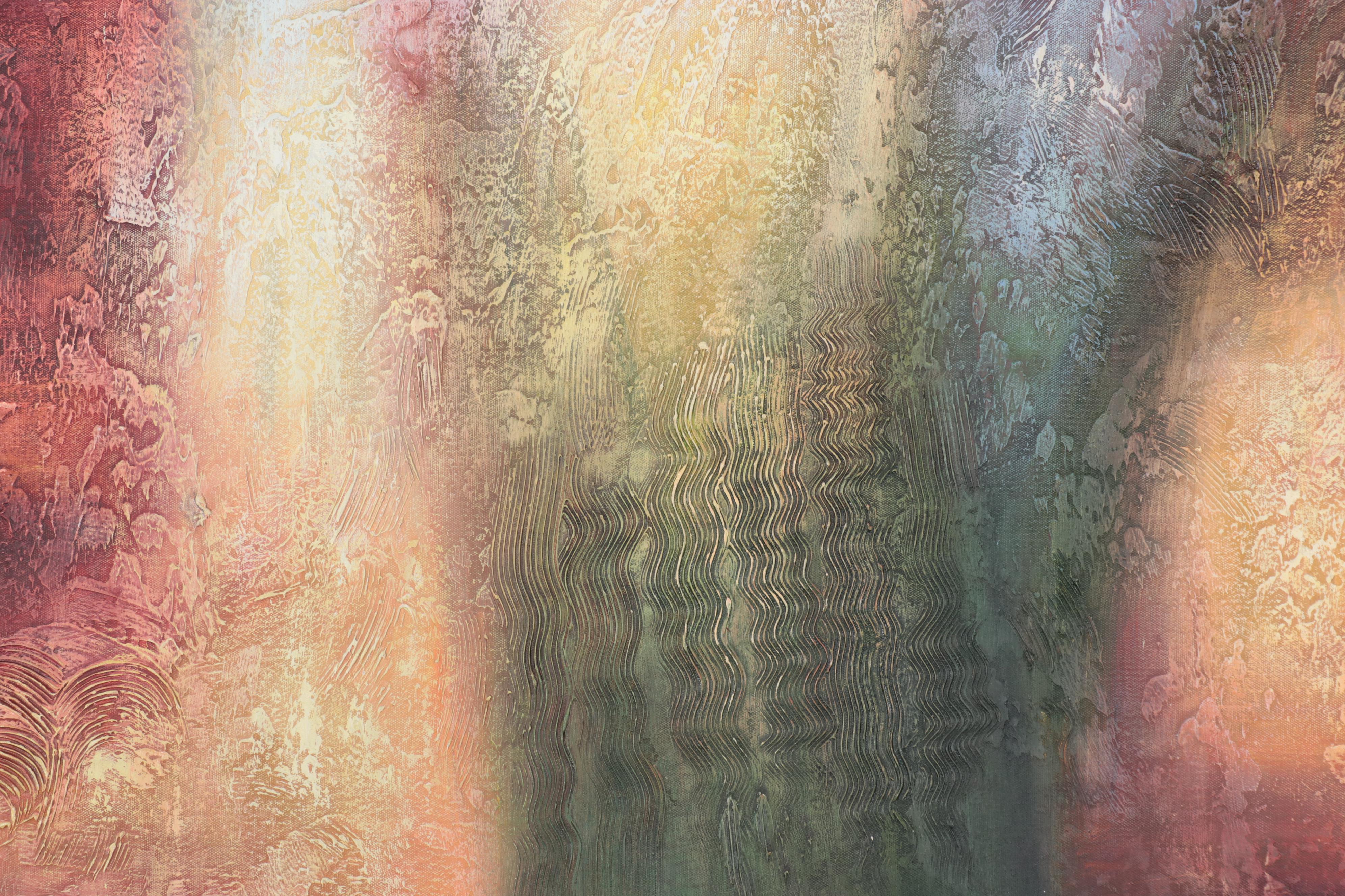 G. Rossi Abstract Non-Objective Oil Painting, 21st Century