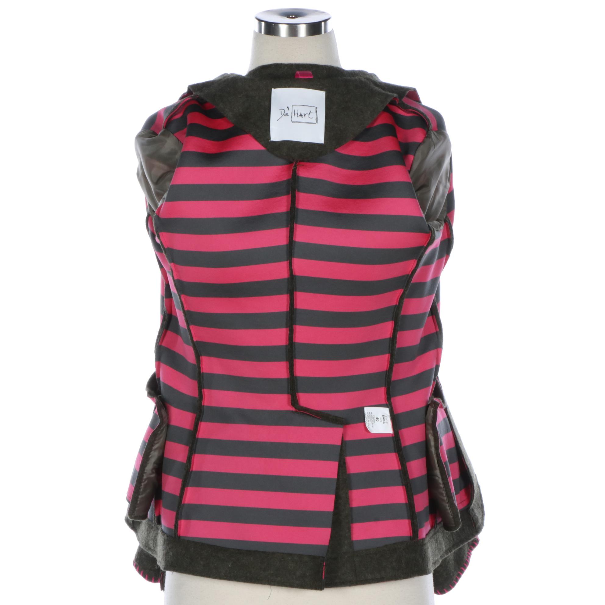 De' Hart Embroidered Wool Blend Jacket