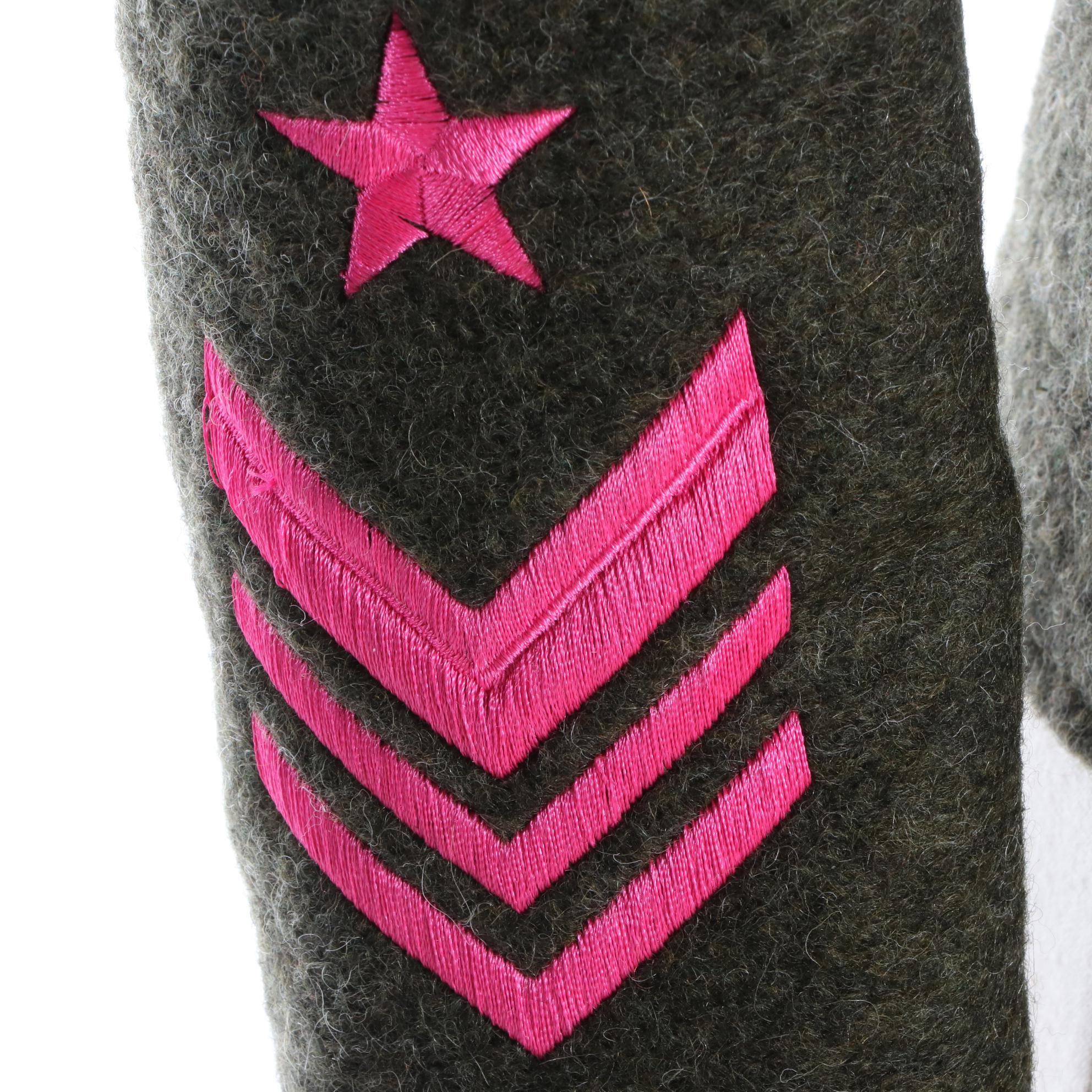 De' Hart Embroidered Wool Blend Jacket